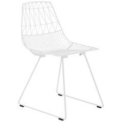 Mid-Century Modern, Minimalist Wire Chair, The Lucy Chair in White by Bend Goods