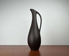 Mid-Century Modern Minimalist Wormser Terra-Sigillata Pottery Carafe Vase
