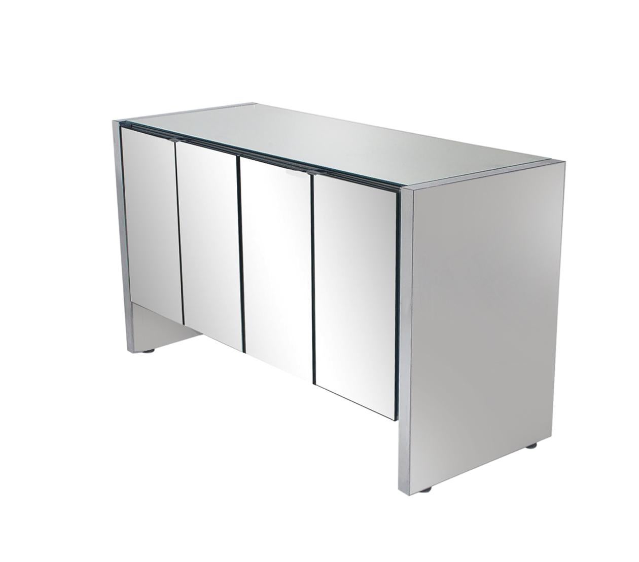 mirror credenza cabinet