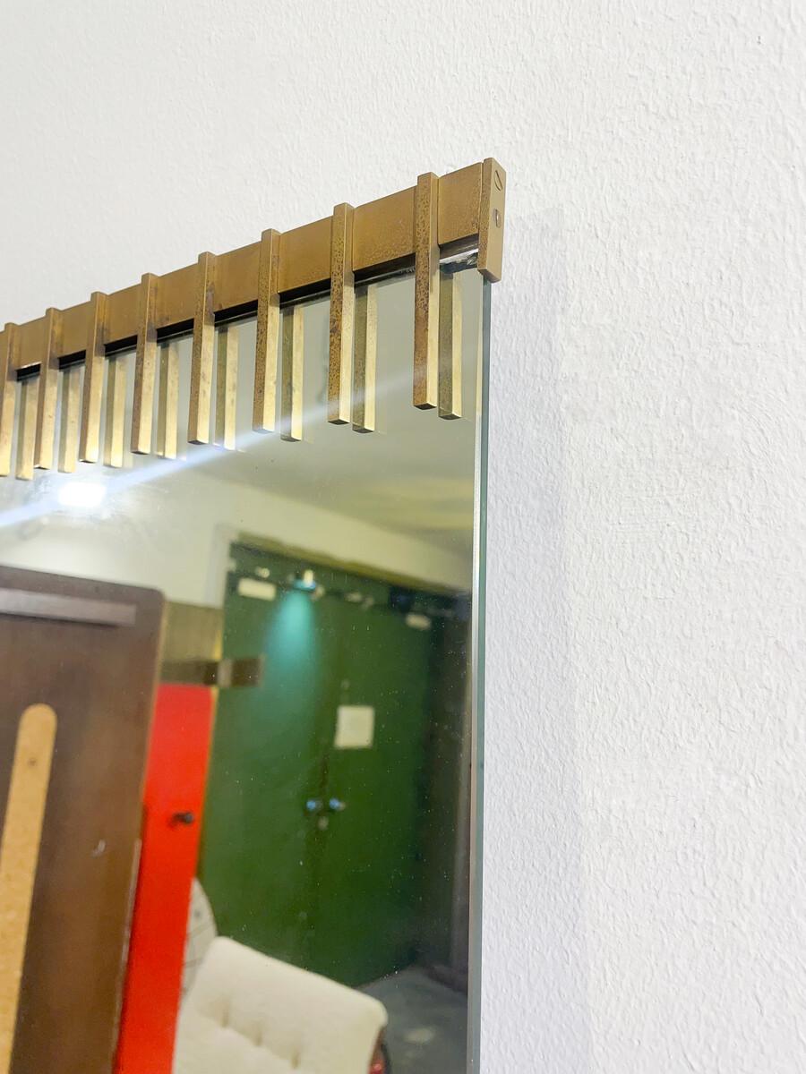 Mid-Century Modern Mirror by Ettore Sottsass for Santambrogio e De Berti, 1950s In Good Condition For Sale In Brussels, BE