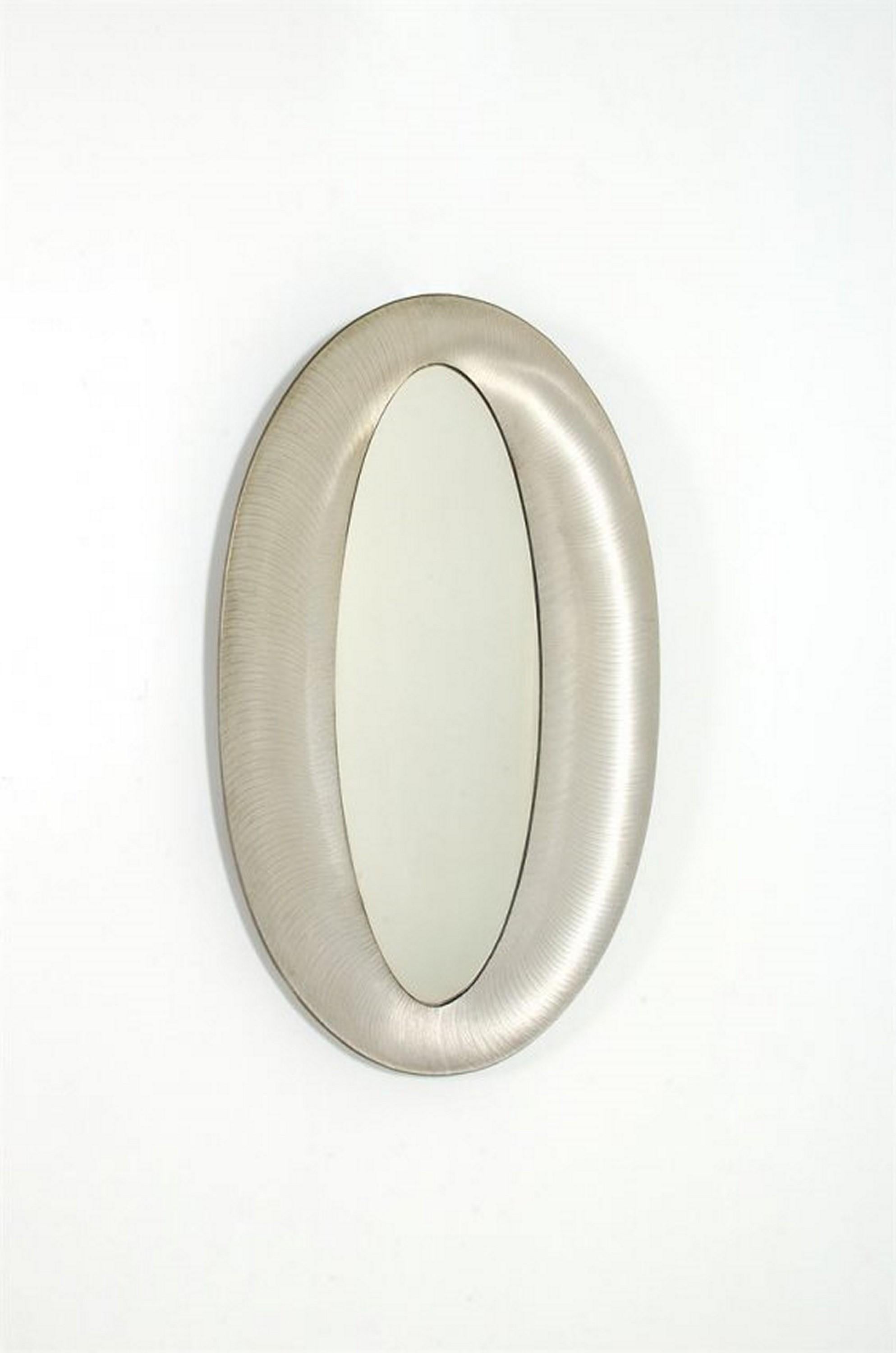 Italian Mid Century Modern Mirror by Lorenzo Burchiellaro, Model 'Wave' For Sale