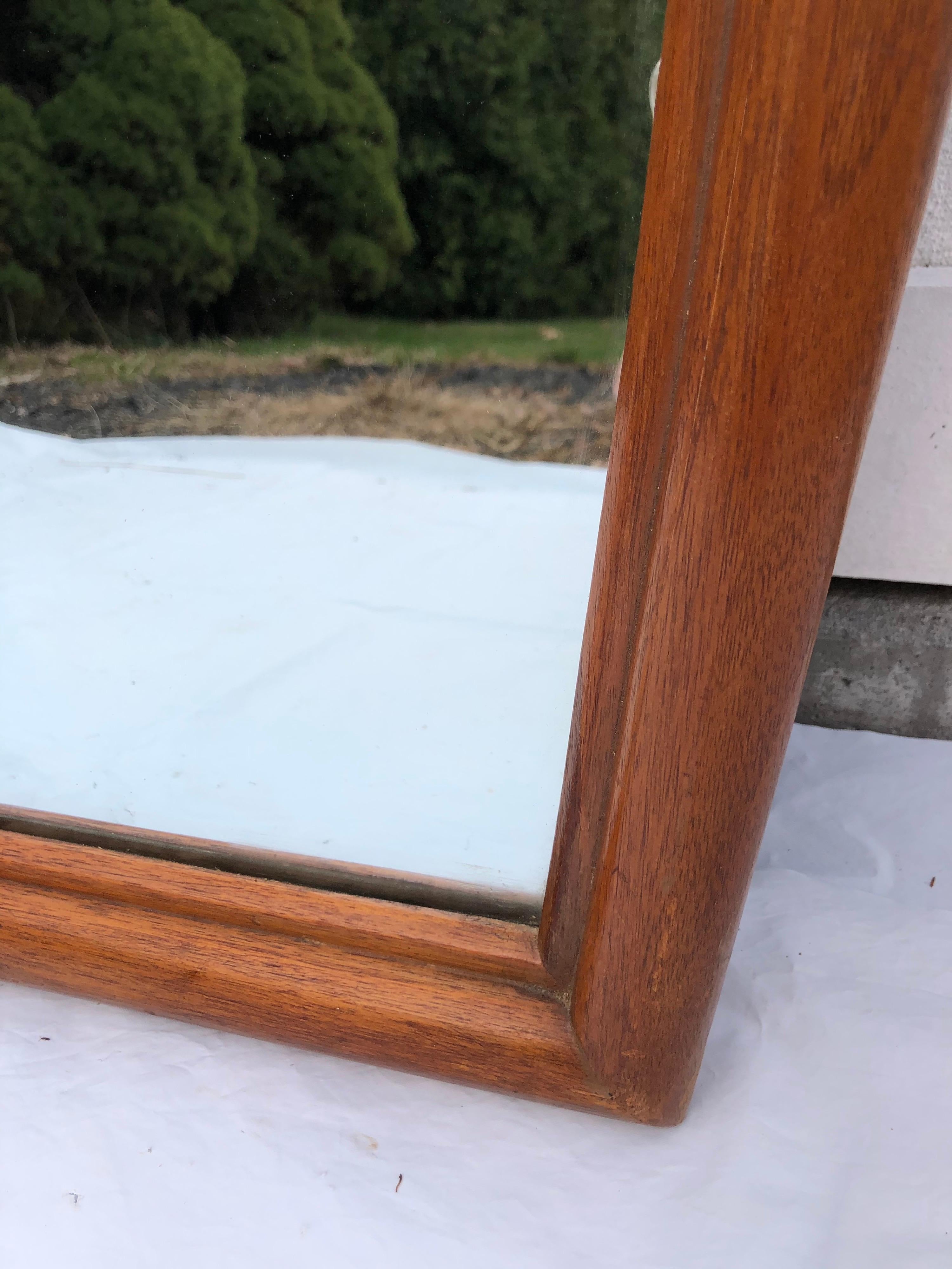 Large Mid-Century Modern Mirror In Good Condition In Redding, CT
