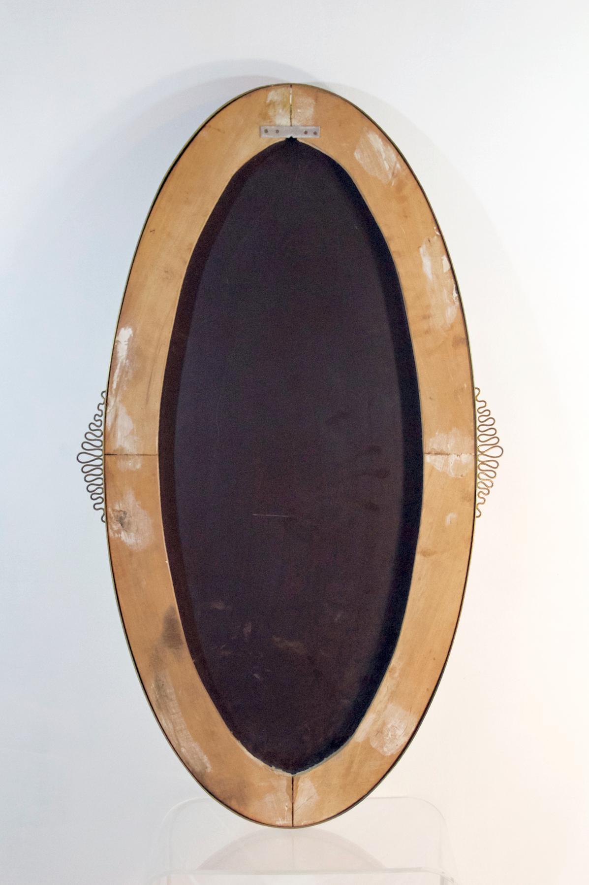 Mid-Century Modern Mirror in the Manner of Gio Ponti In Good Condition In Albano Laziale, Rome/Lazio
