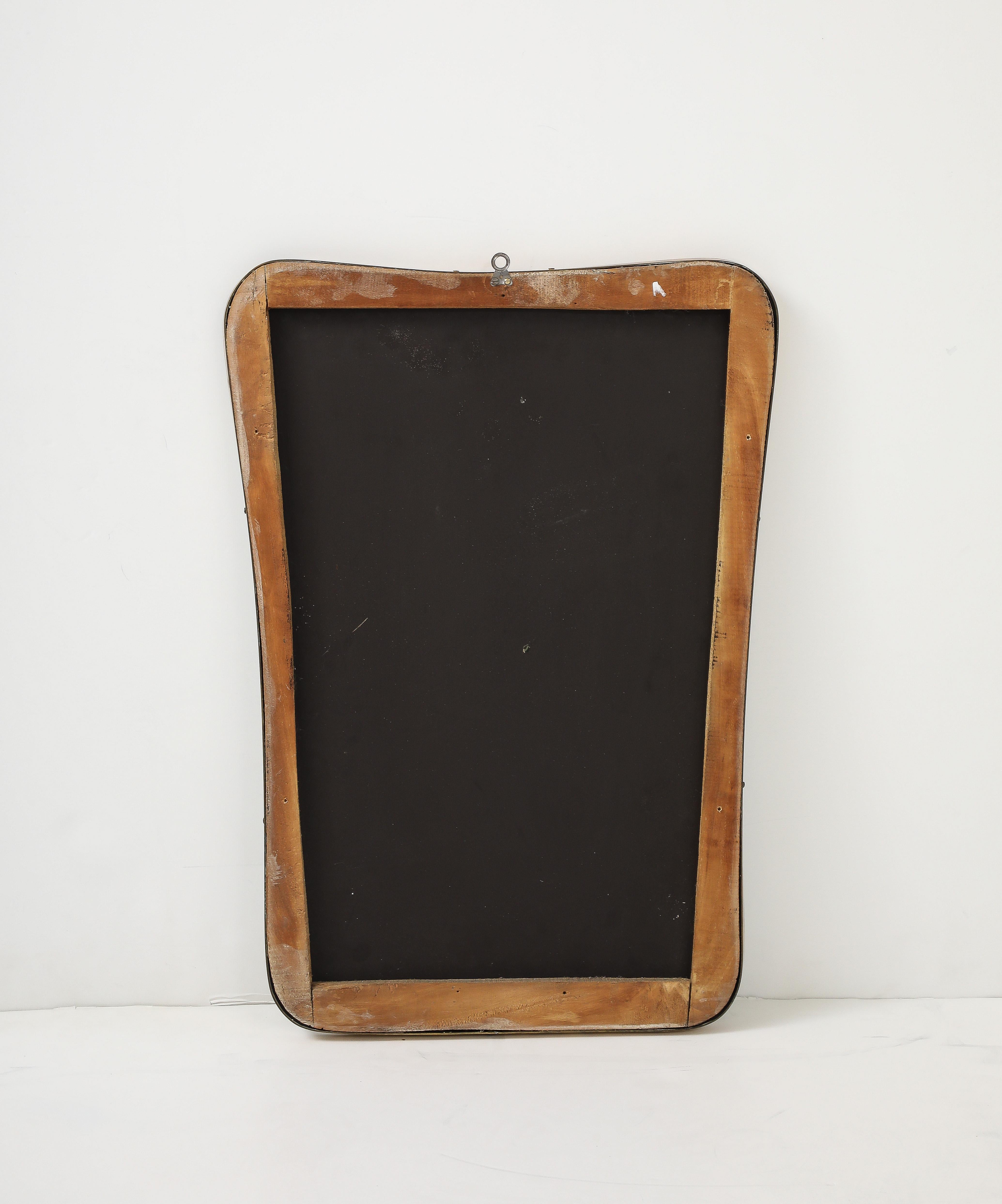 Miroir moderne du milieu du siècle dans le style de Gio Ponti, Italie, années 1950 en vente 8