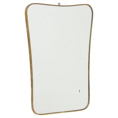 Mid Century Modern Mirror in the style of Gio Ponti, Italy, 1950's