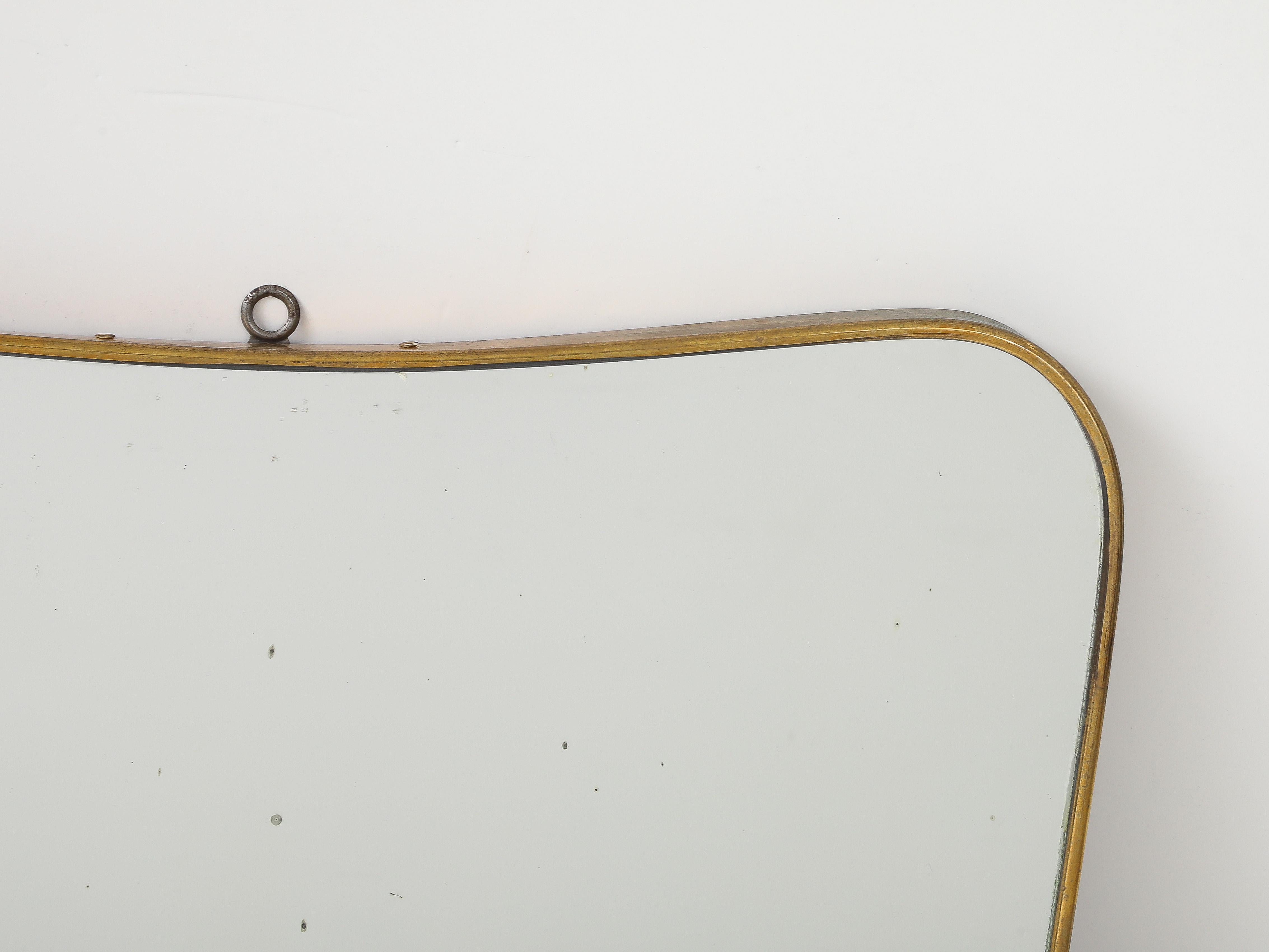 Miroir moderne du milieu du siècle dans le style de Gio Ponti, Italie, années 1950 en vente 1