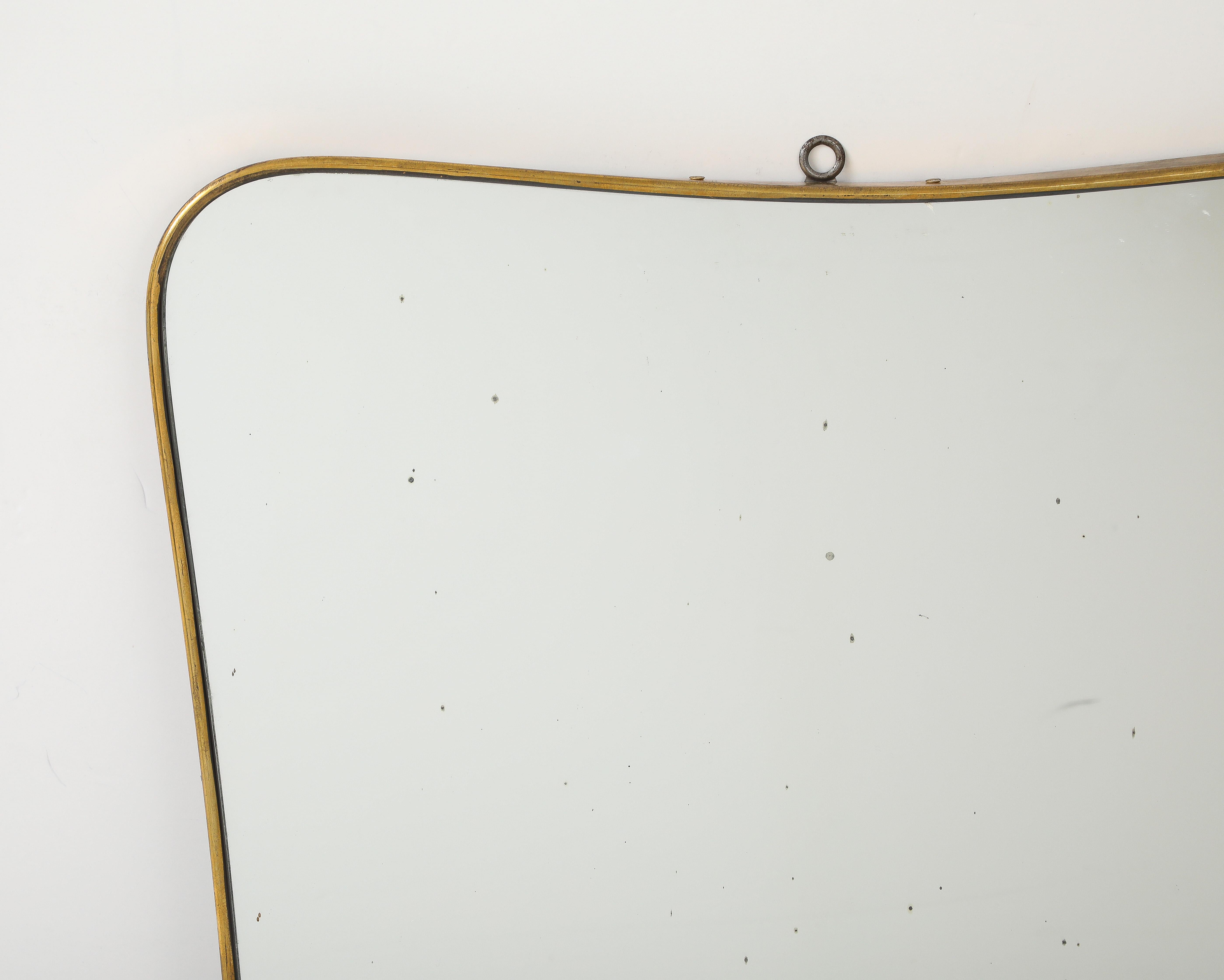 Miroir moderne du milieu du siècle dans le style de Gio Ponti, Italie, années 1950 en vente 2