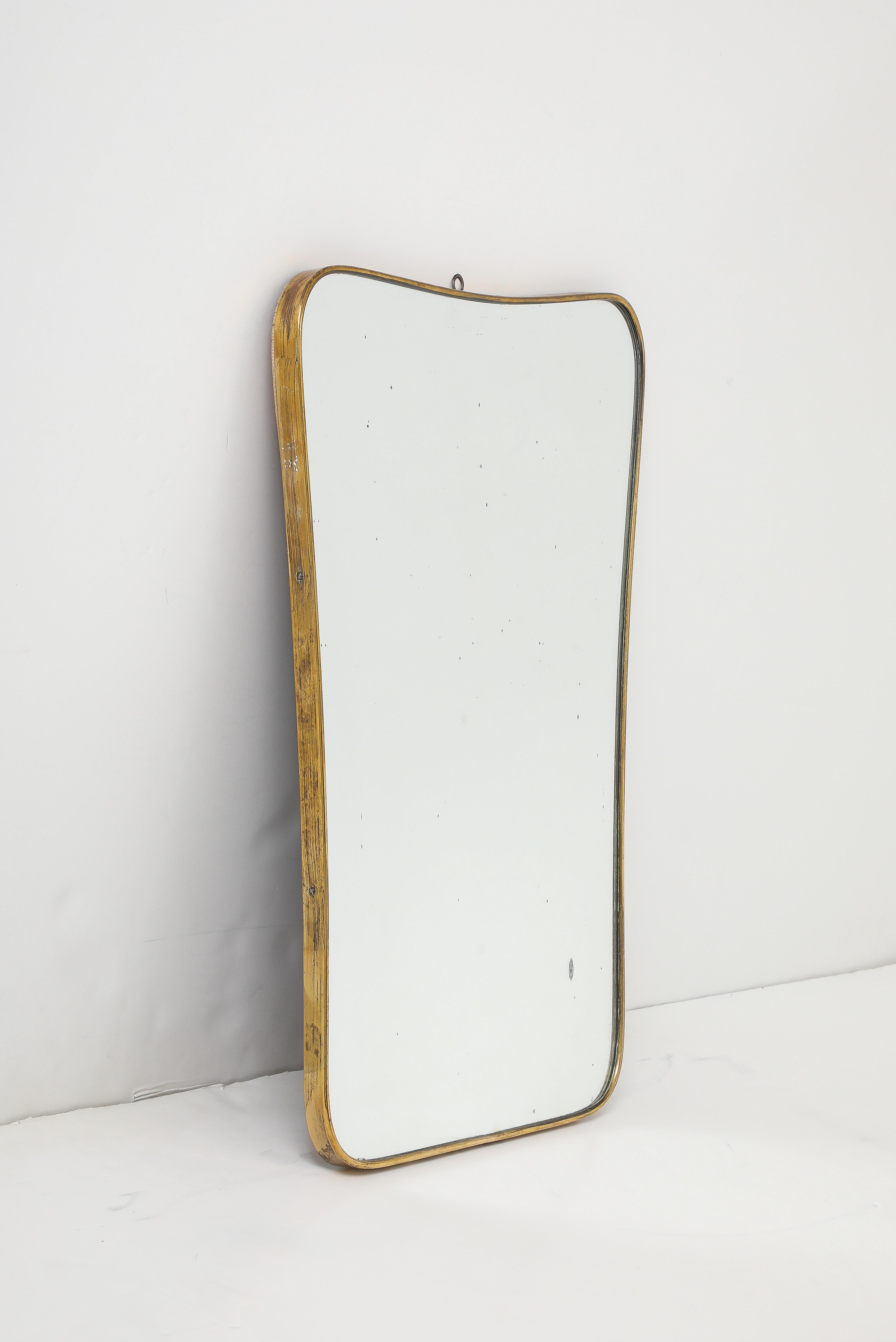 Miroir moderne du milieu du siècle dans le style de Gio Ponti, Italie, années 1950 en vente 4
