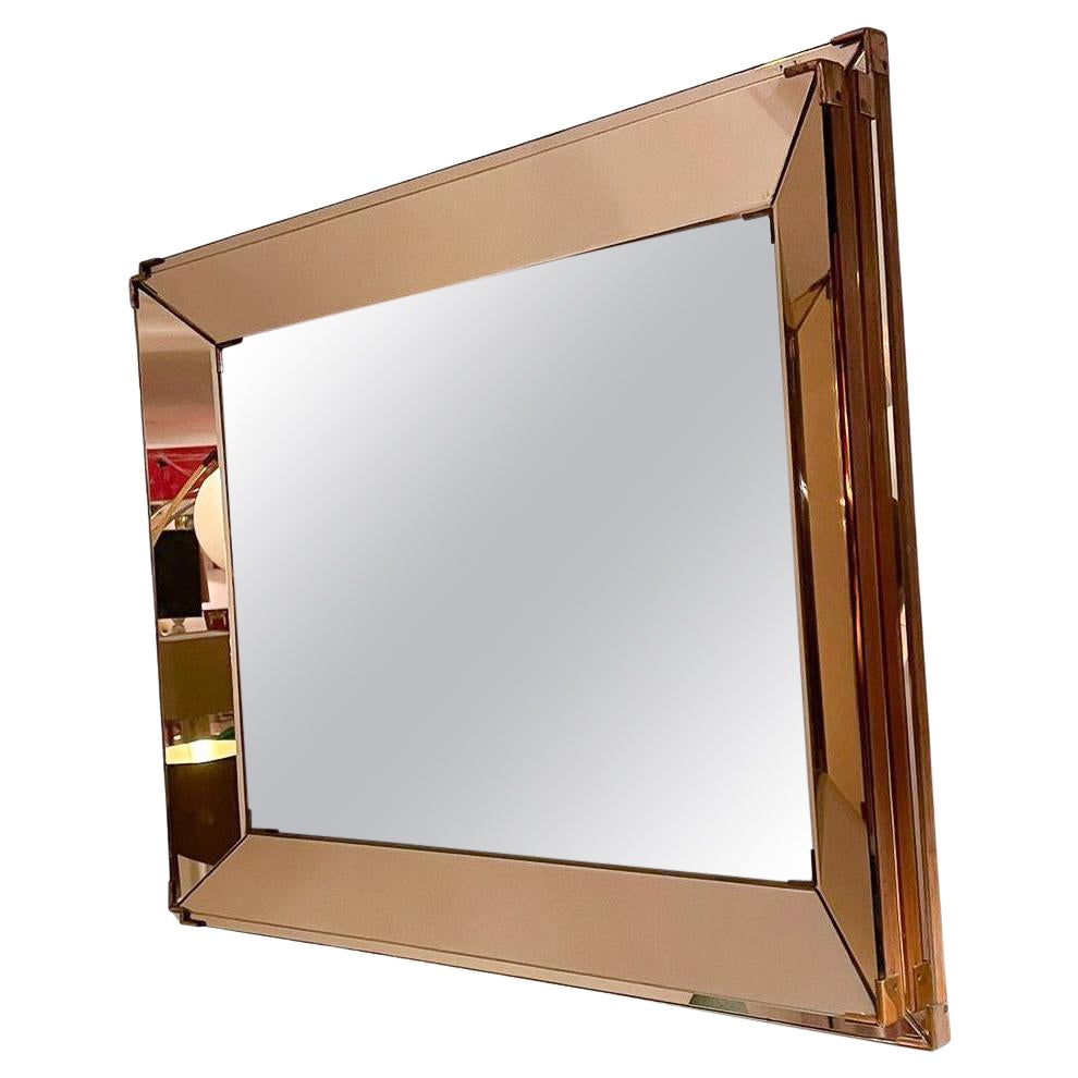 Mid-Century Modern Mirror in the style of Jacques Adnet, 1940s