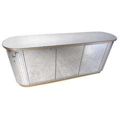 Mid-Century Modern Mirrored Credenza