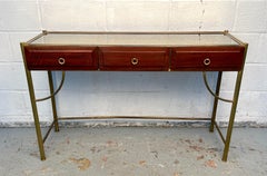 Tavolo consolle con piano a specchio in stile Mid-Century Modern