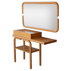 Table de toilette en miroir de style moderne du milieu du siècle d'après le design d'Alvar Aalto+Aalto pour Artek