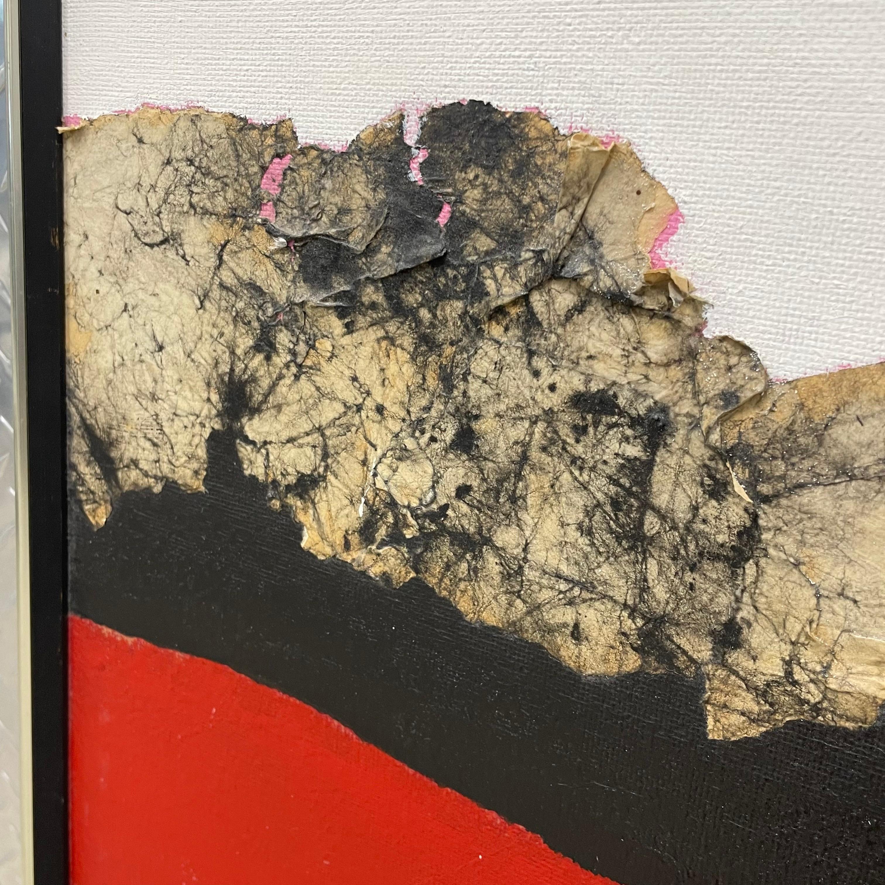Mid Century Modern Mixed Media Malerei (20. Jahrhundert) im Angebot