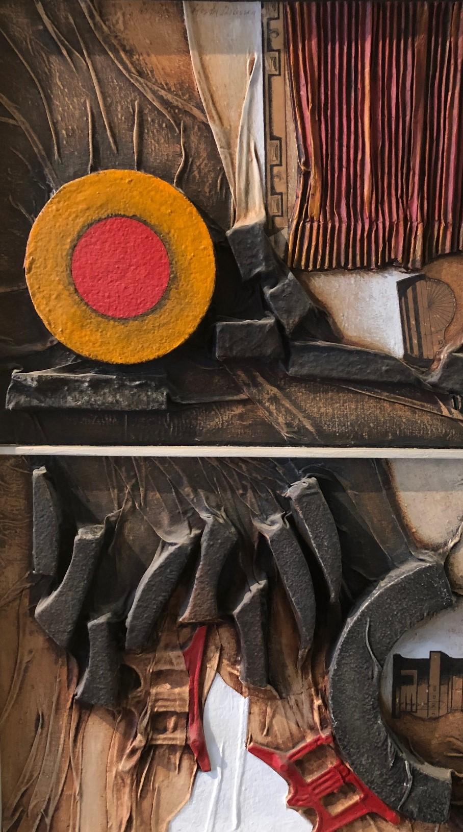 American Mid-Century Modern Mixed Media Three Dimensional Abstract by Angela Kosta