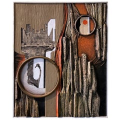 Mid-Century Modern Mixed-Media Three Dimensional Abstract by Angela Kosta