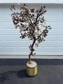 Árbol de estilo Curtis Jere de metal mixto moderno de mediados de siglo