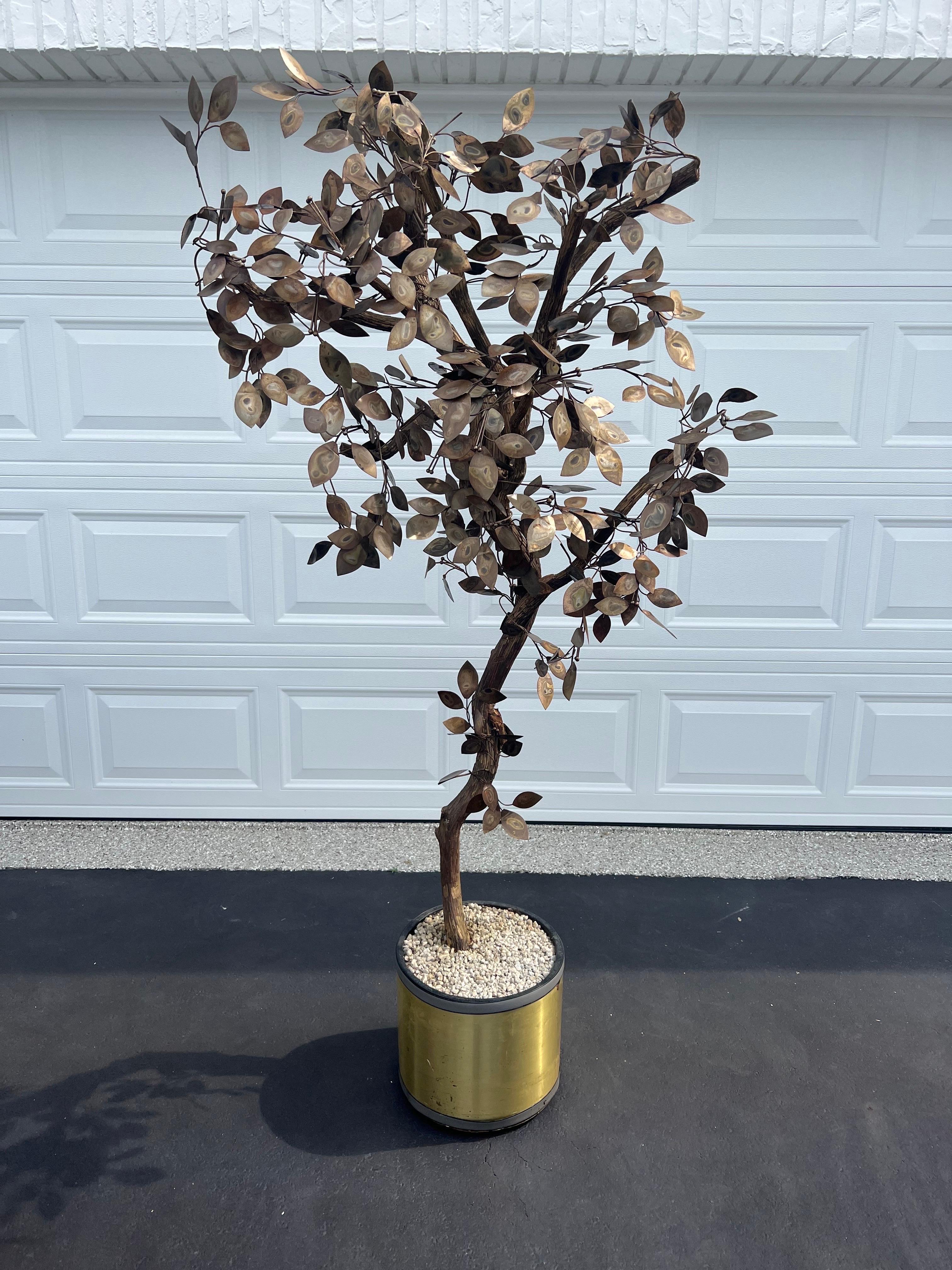 Mid-Century moderno Albero in stile Mid Century Modern in metallo misto Curtis Jere in vendita