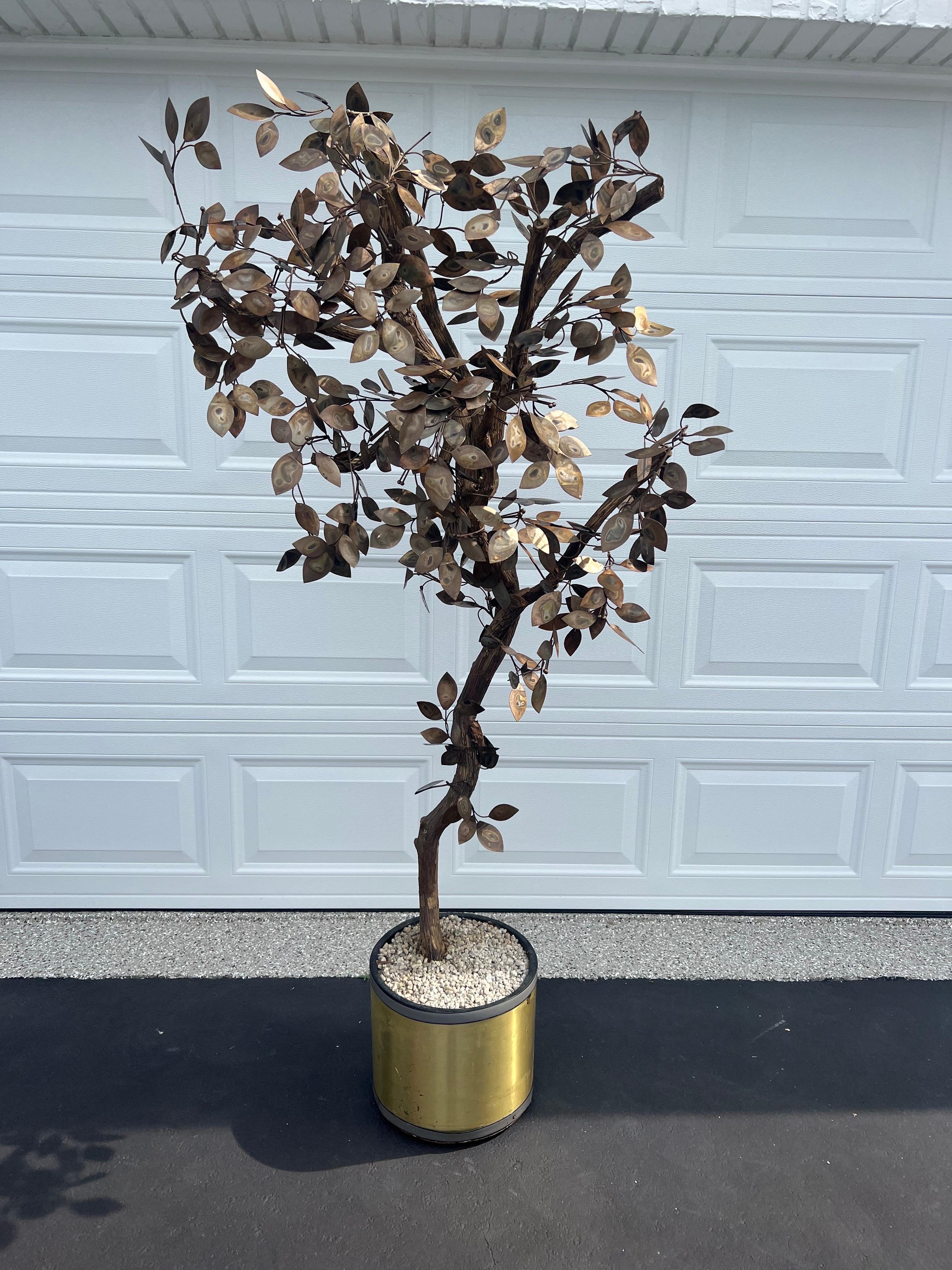 Albero in stile Mid Century Modern in metallo misto Curtis Jere In condizioni buone in vendita a Redding, CT