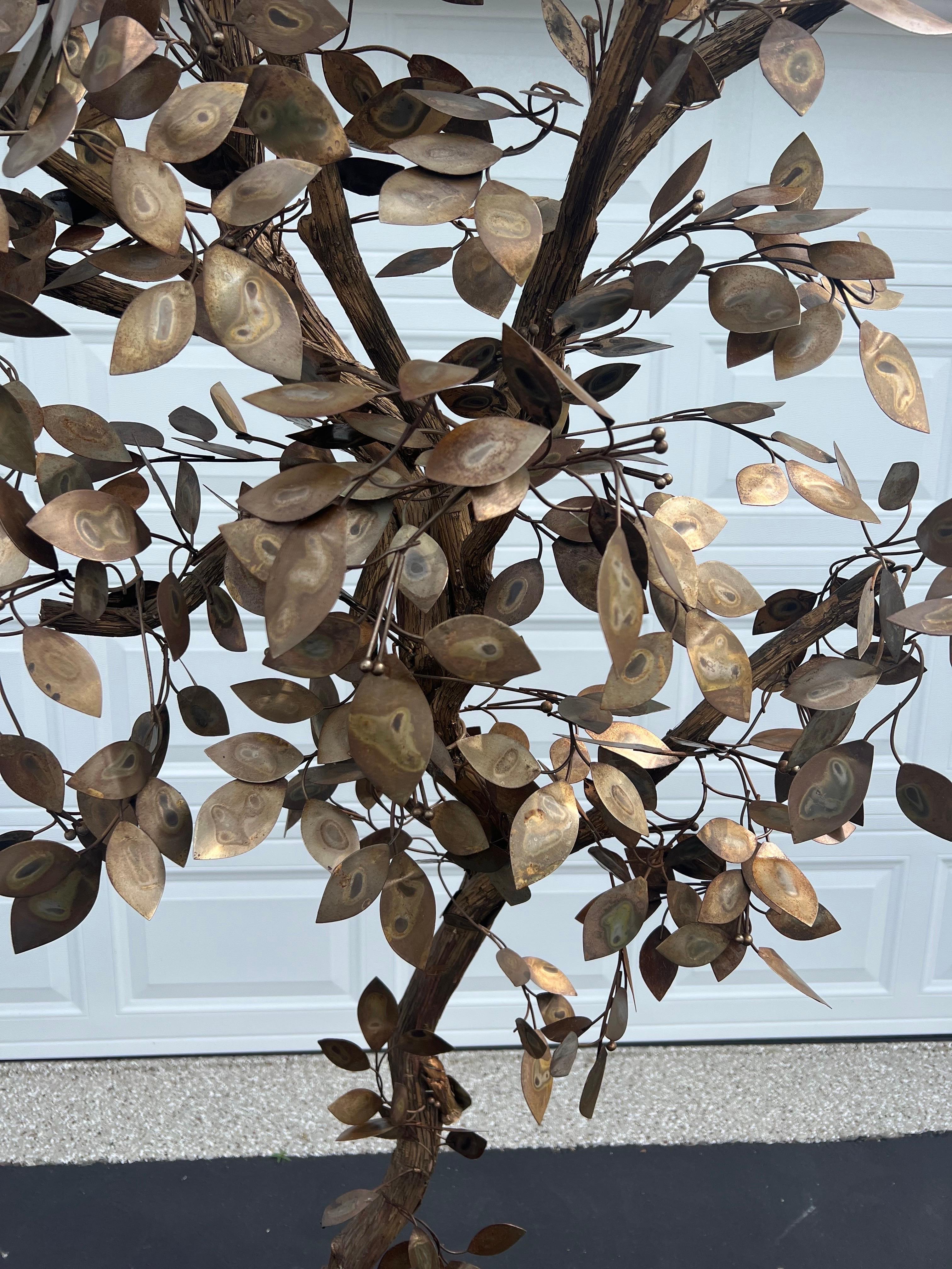 Albero in stile Mid Century Modern in metallo misto Curtis Jere in vendita 3