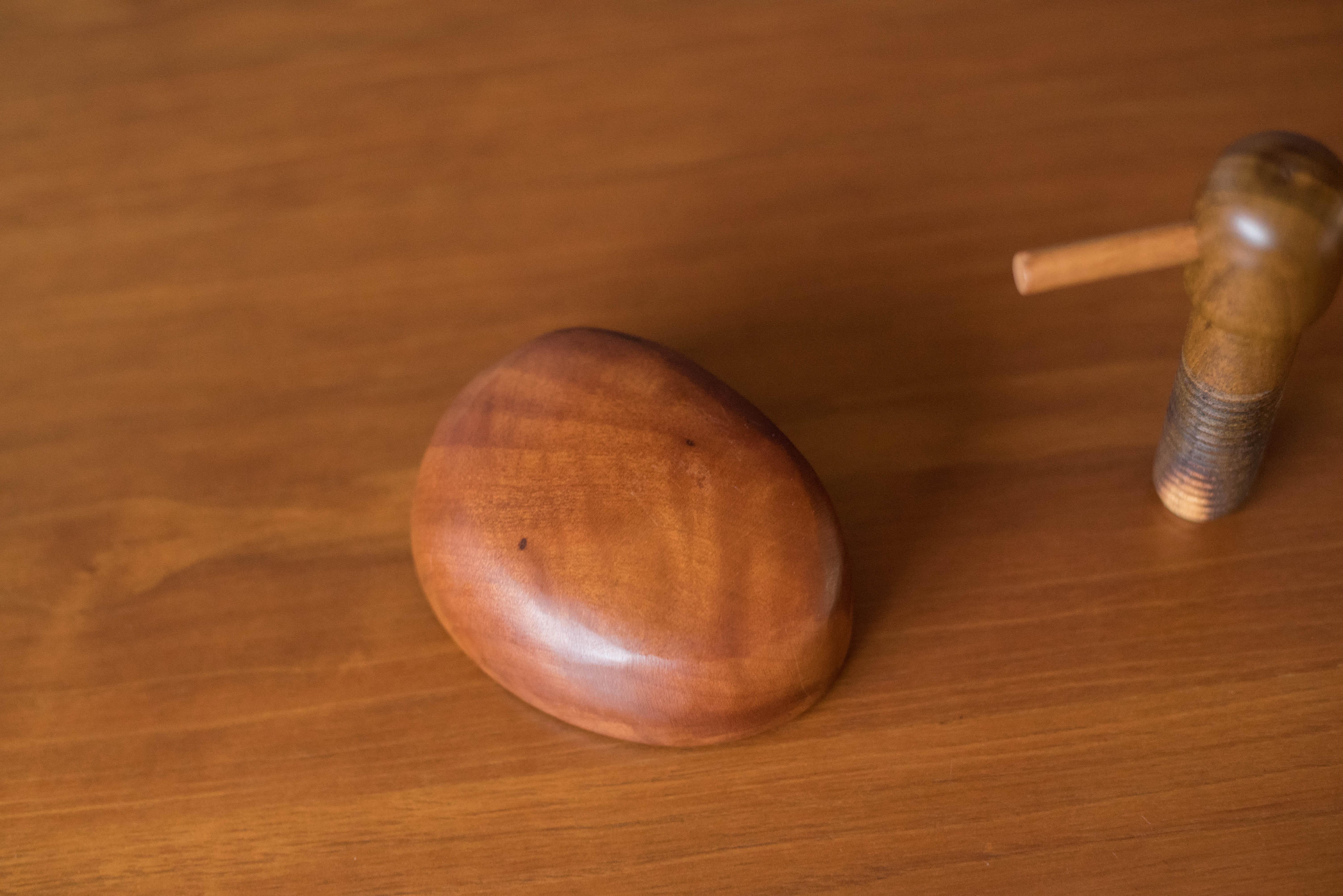 Mid-20th Century Mid-Century Modern Mixed Wood Walnut Nutcracker