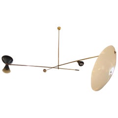 Mid-Century Modern Mobile Hanging Chandelier Attributed to Stilnovo