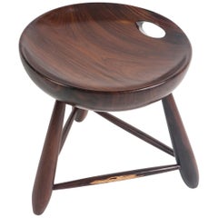 Vintage Mid-Century Modern Mocho Stool by Sergio Rodrigues for OCA, Brazil, 1950s