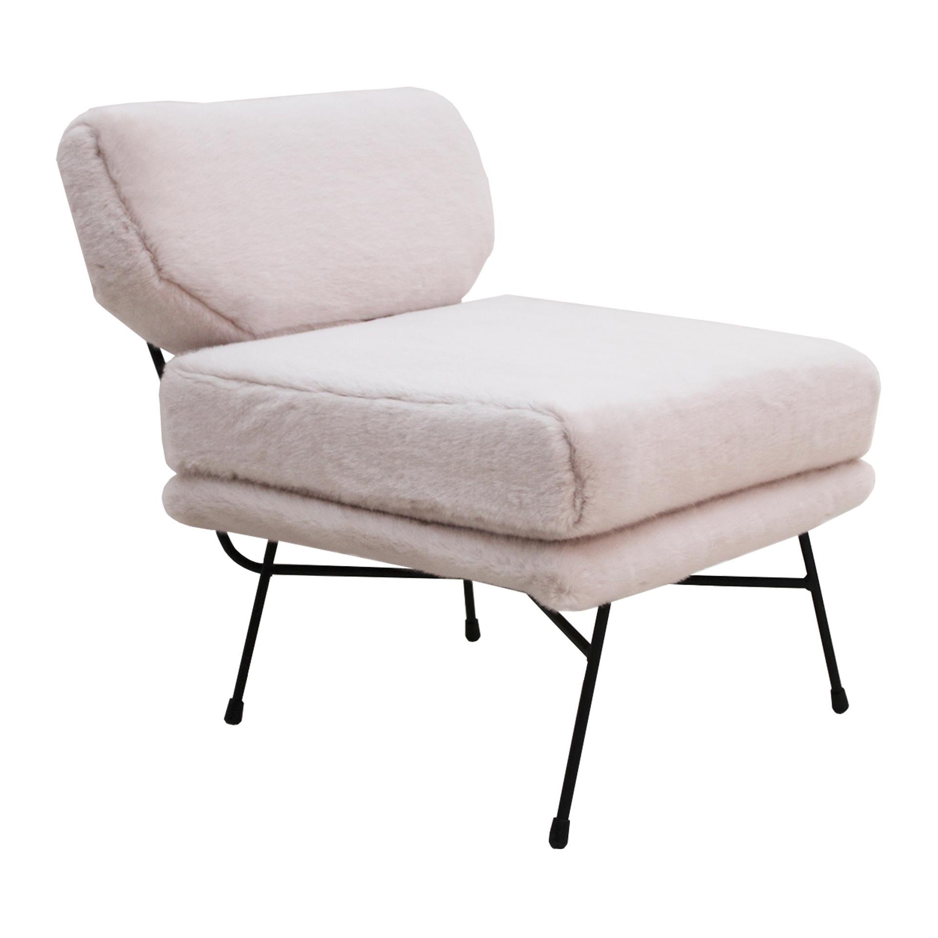 Italian Mid-Century Modern Mod Elettra Armchairs Designed by B.B.P.R Edited by Arflex