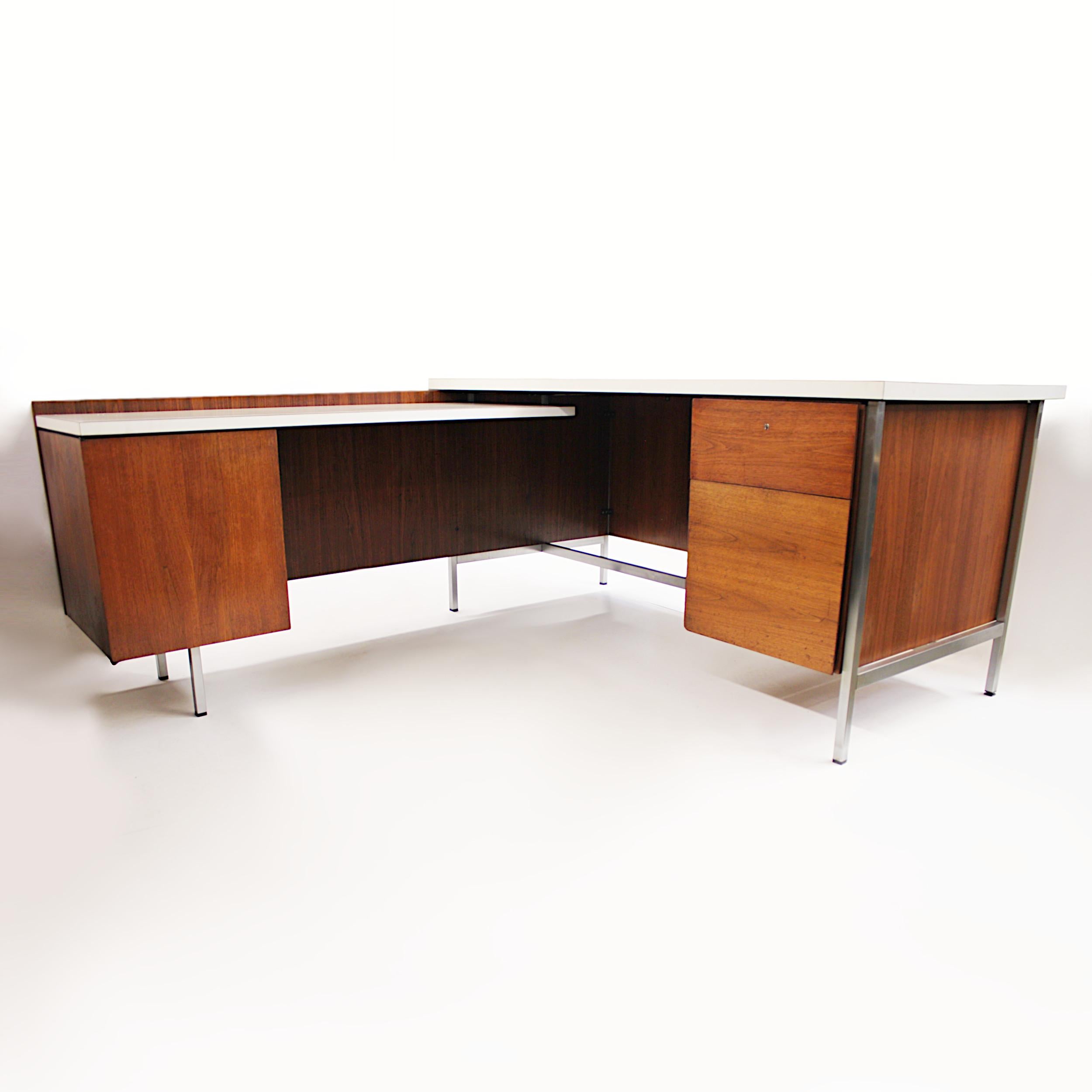 knoll l shaped desk