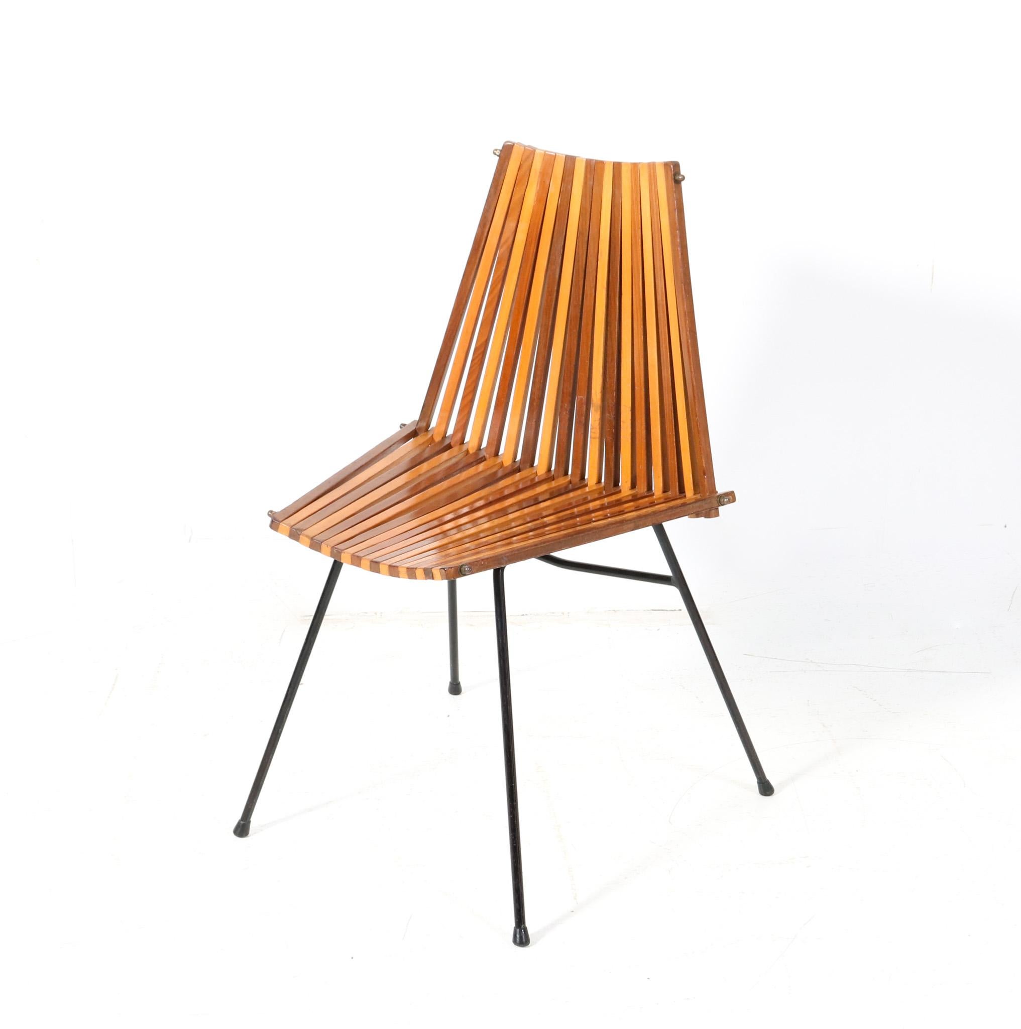 Mid-Century Modern Model 218 Side Chair von Dirk van Sliedregt für Rohé, 1961 (Moderne der Mitte des Jahrhunderts) im Angebot