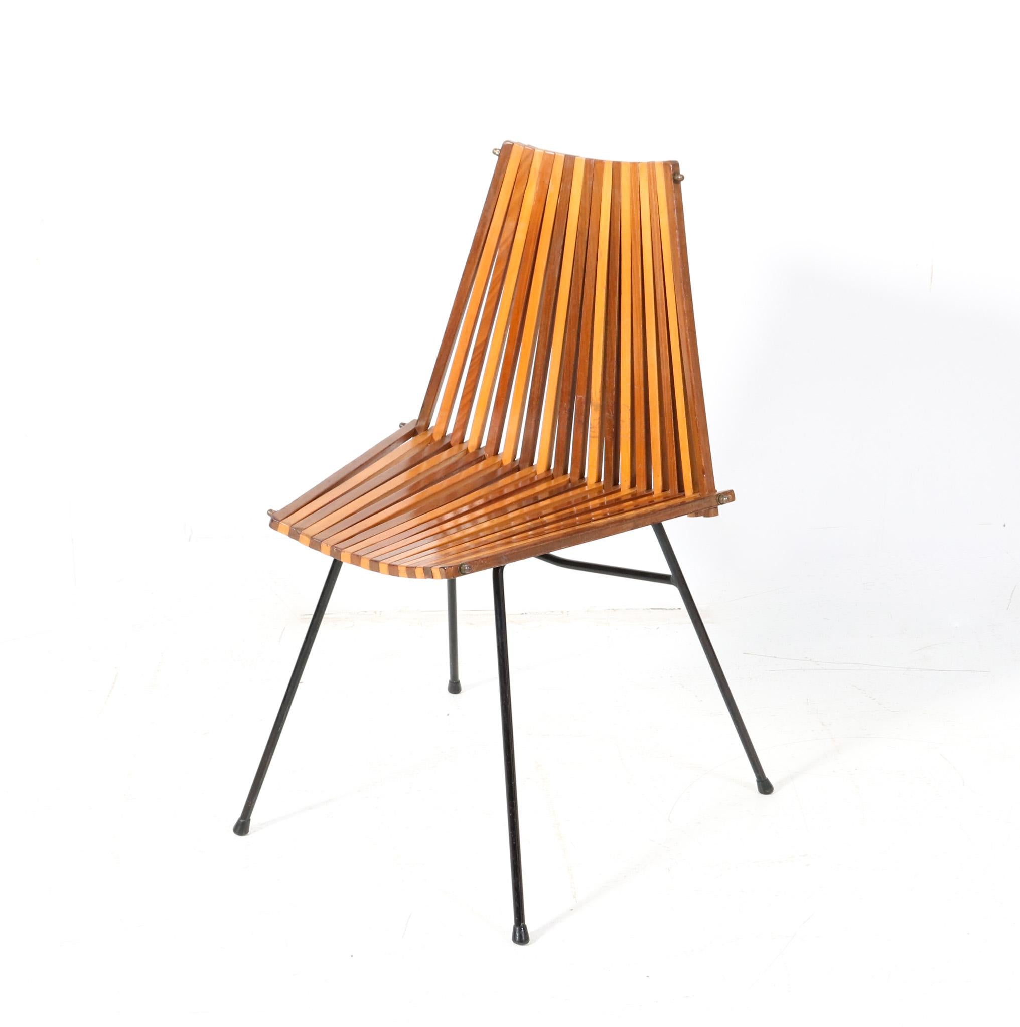 Mid-Century moderno Sedia laterale Model 218 di Dirk Van Sliedregt per Rohé, 1961 in vendita