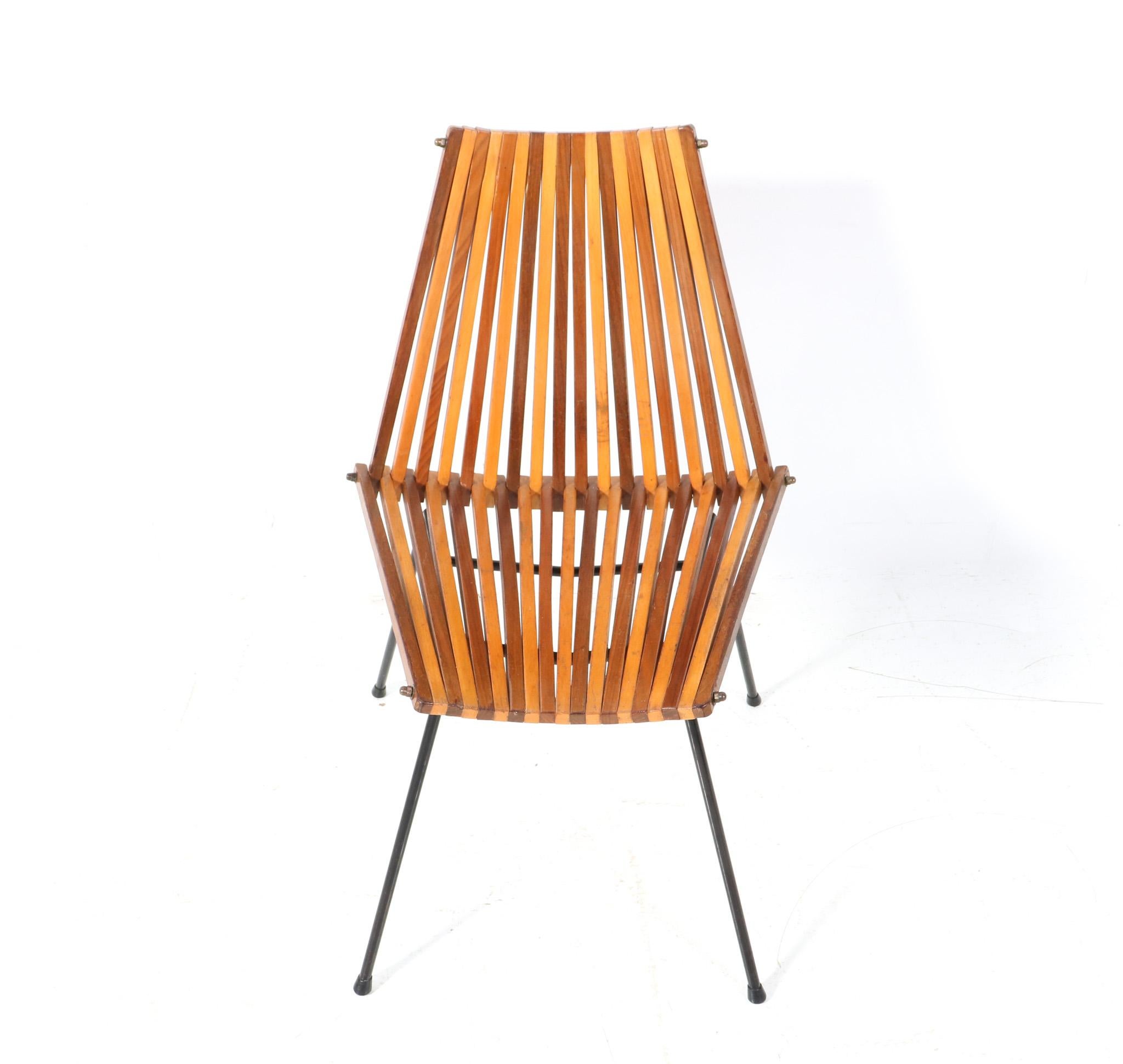 Lacquered Mid-Century Modern Model 218 Side Chair by Dirk van Sliedregt for Rohé, 1961 For Sale