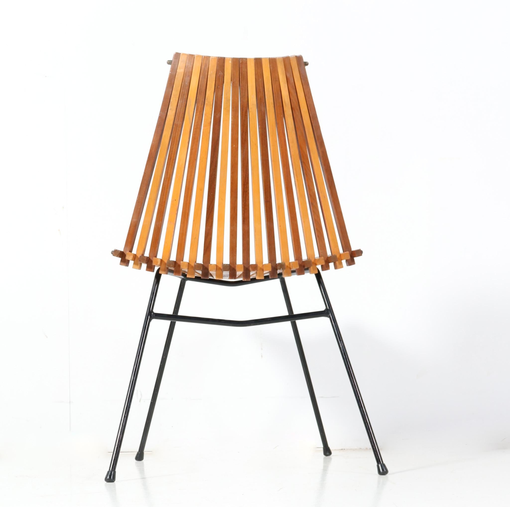 Mid-Century Modern Model 218 Side Chair von Dirk van Sliedregt für Rohé, 1961 im Zustand „Gut“ im Angebot in Amsterdam, NL