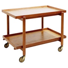 Mid-Century Modern 'Model 23/2' Serving Trolley by Poul Hundevad