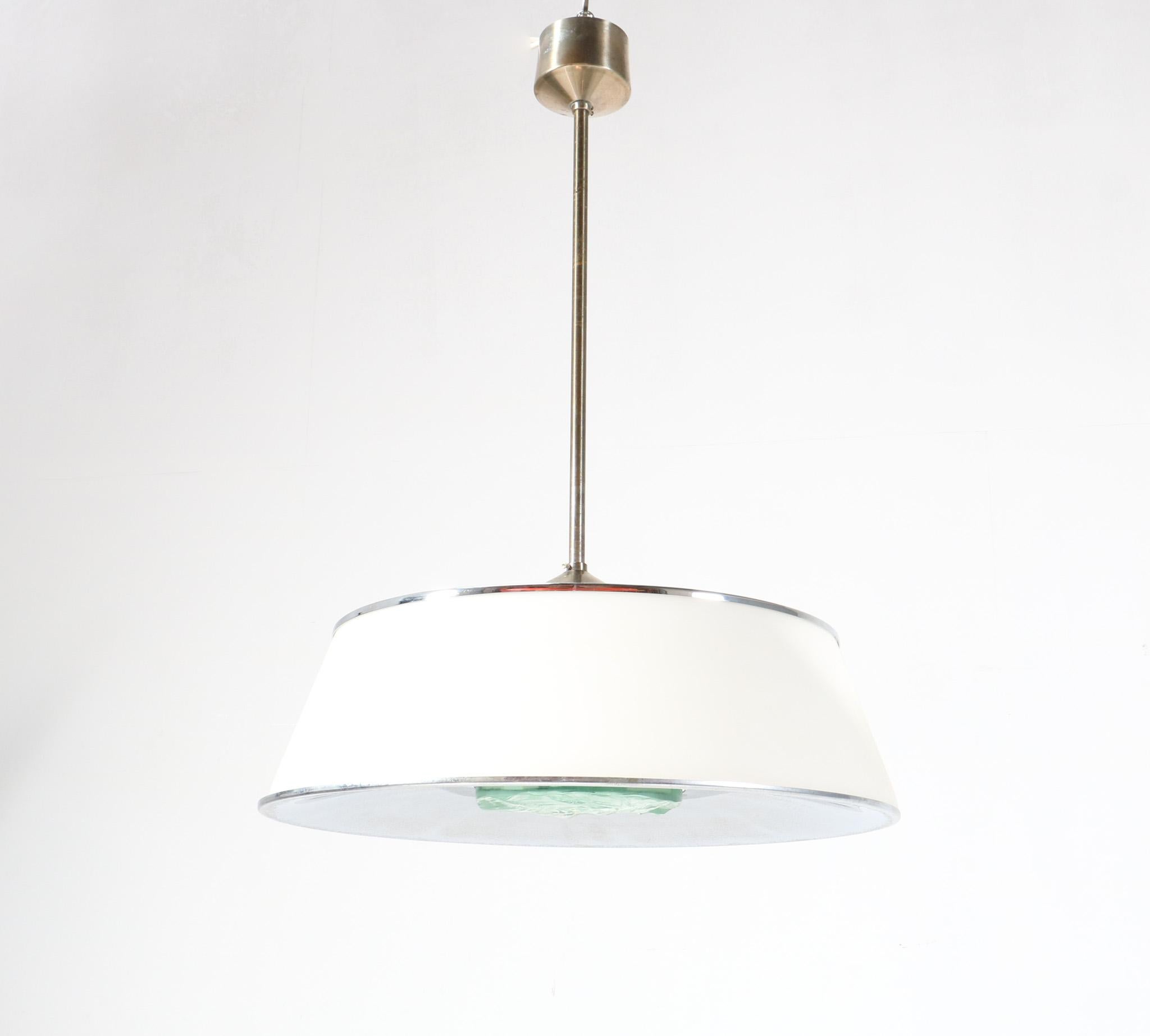 Mid-Century Modern Model 2364 Pendant Lamp by Max Ingrand for Fontana Arte For Sale 1