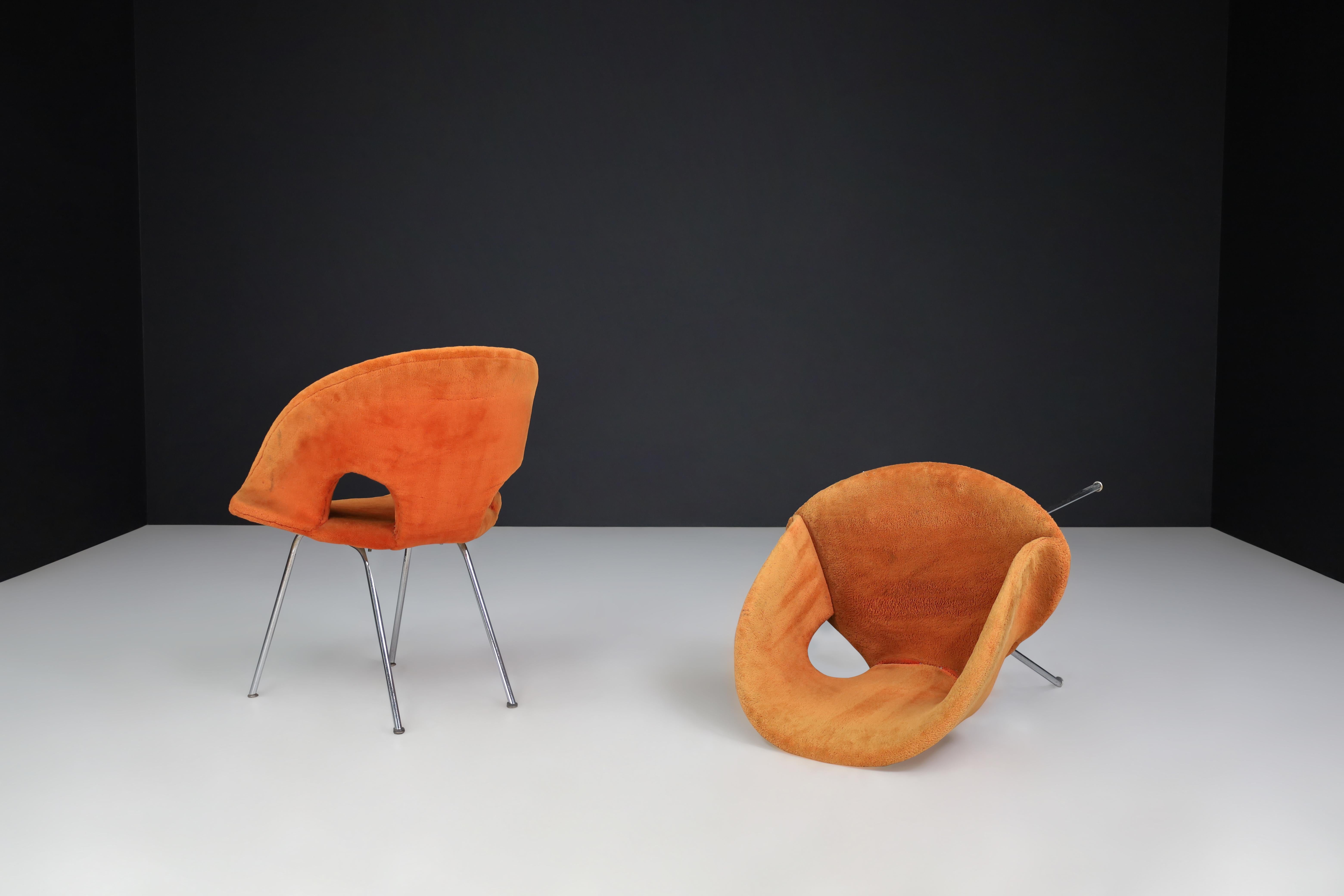 Mid-Century Modern Mid Century Modern Model 350 Chairs By Arno Votteler For Walter Knoll  Germany For Sale