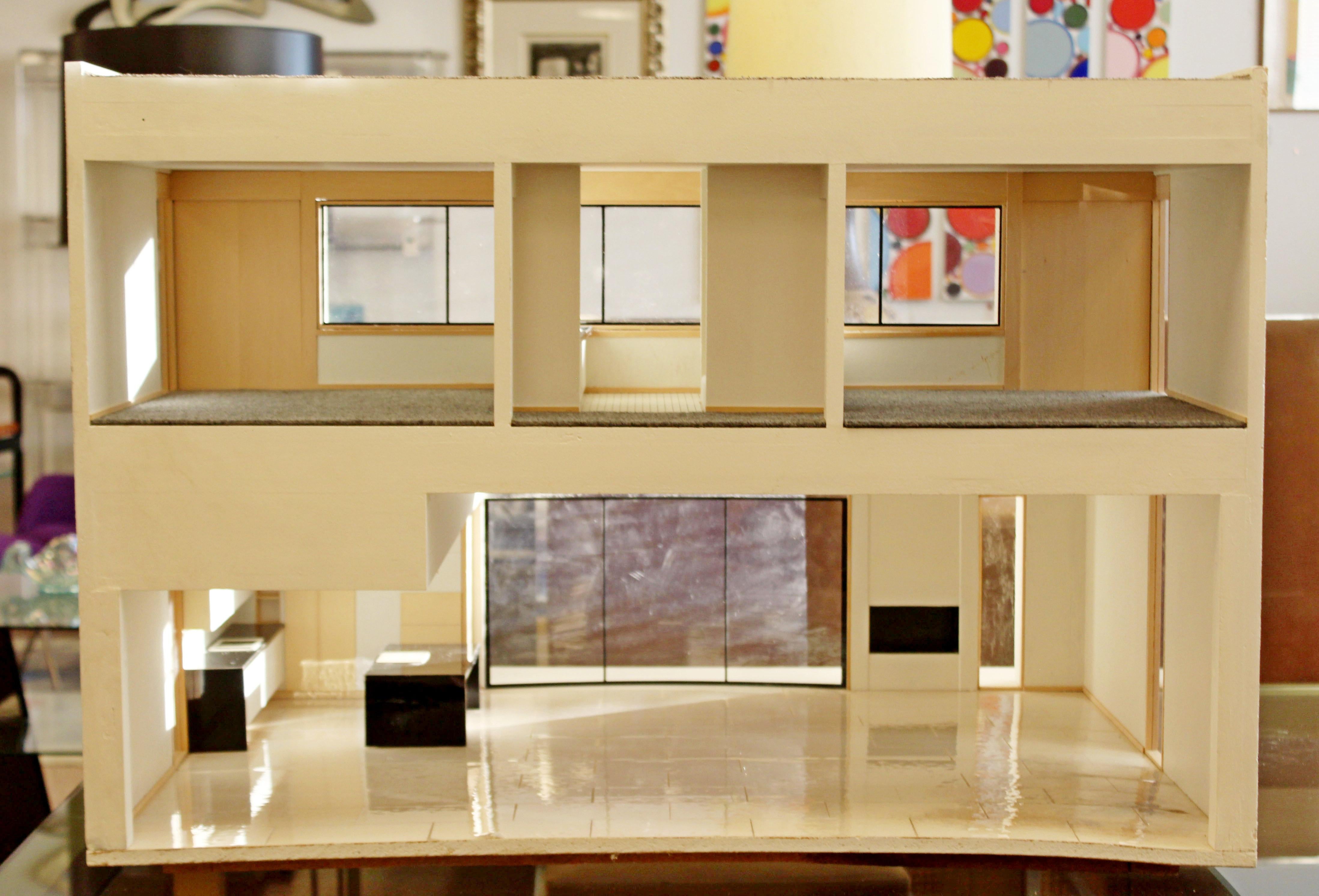 Late 20th Century Mid-Century Modern Model House Architect Irving Tobocman 1970s Table Sculpture
