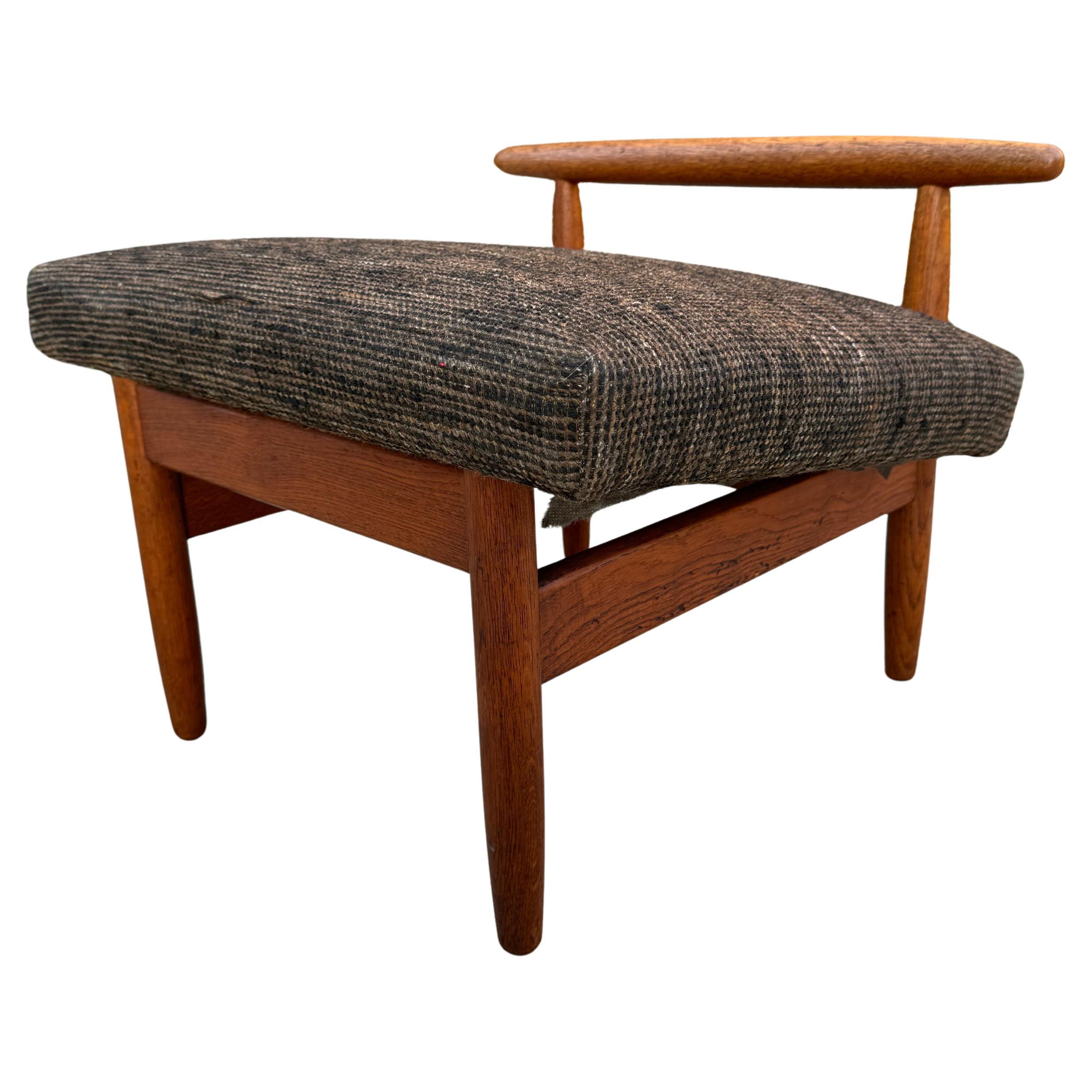 Mid Century Modern Model J65 Stool, Ejvind A. Johansson for FDB Møbler, Denmark