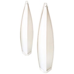 Mid-Century Modern Modeline of California Sculptural White Lamp Pair, 1950s
