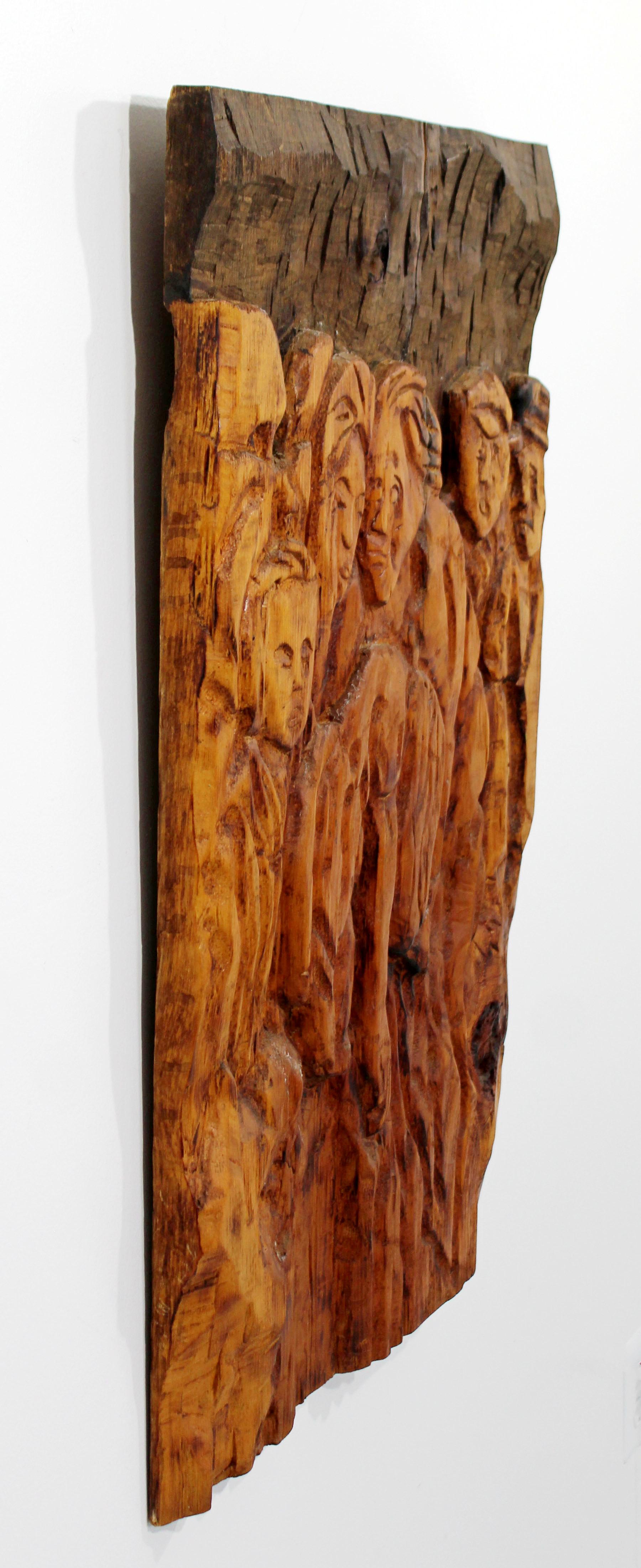 wood relief sculpture
