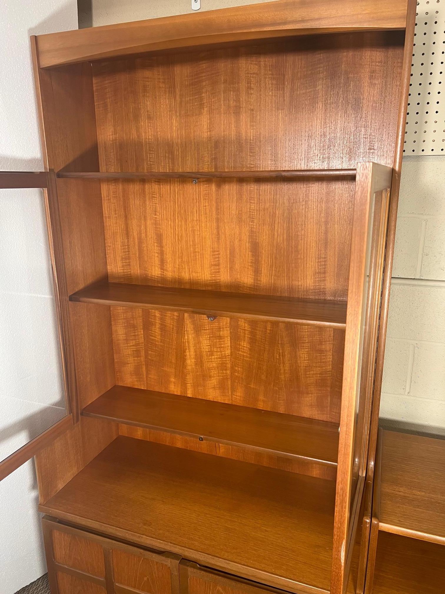 vintage teak wall unit