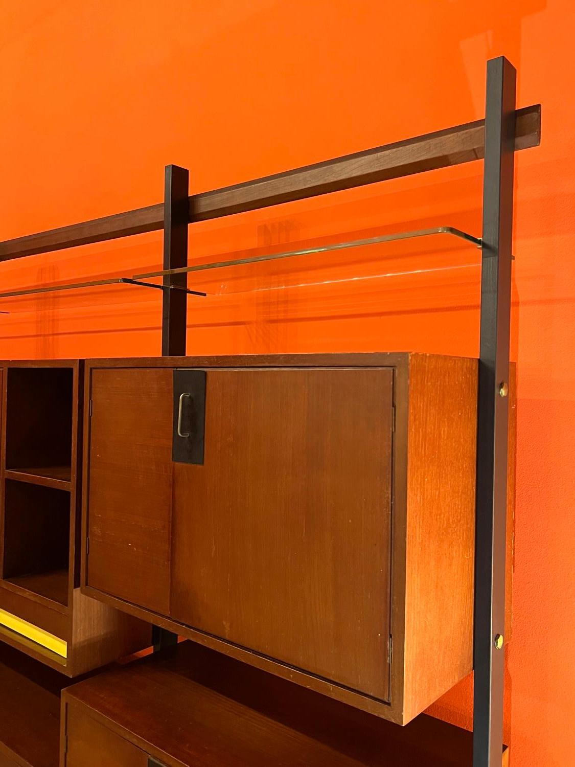 Metal Mid-Century Modern Modular Bookcase