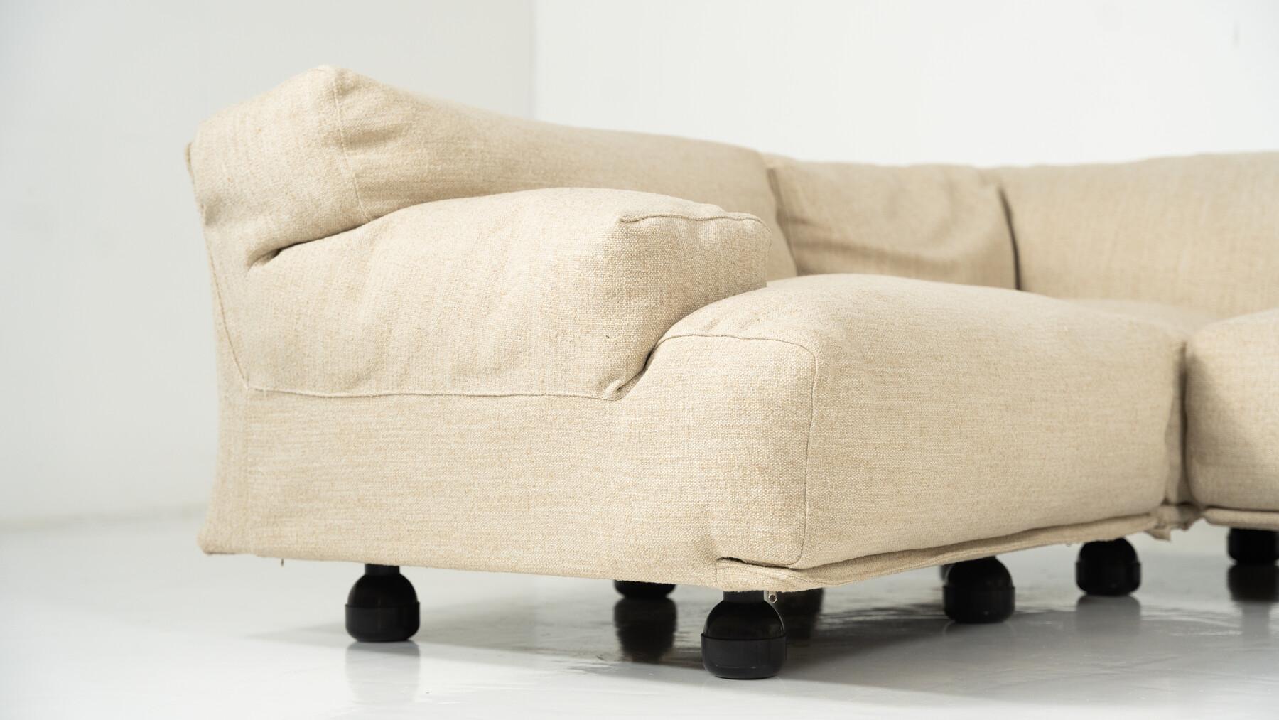 XX secolo Divano modulare Fiandra della metà del secolo scorso di Vico Magistretti, Cassina, anni '70