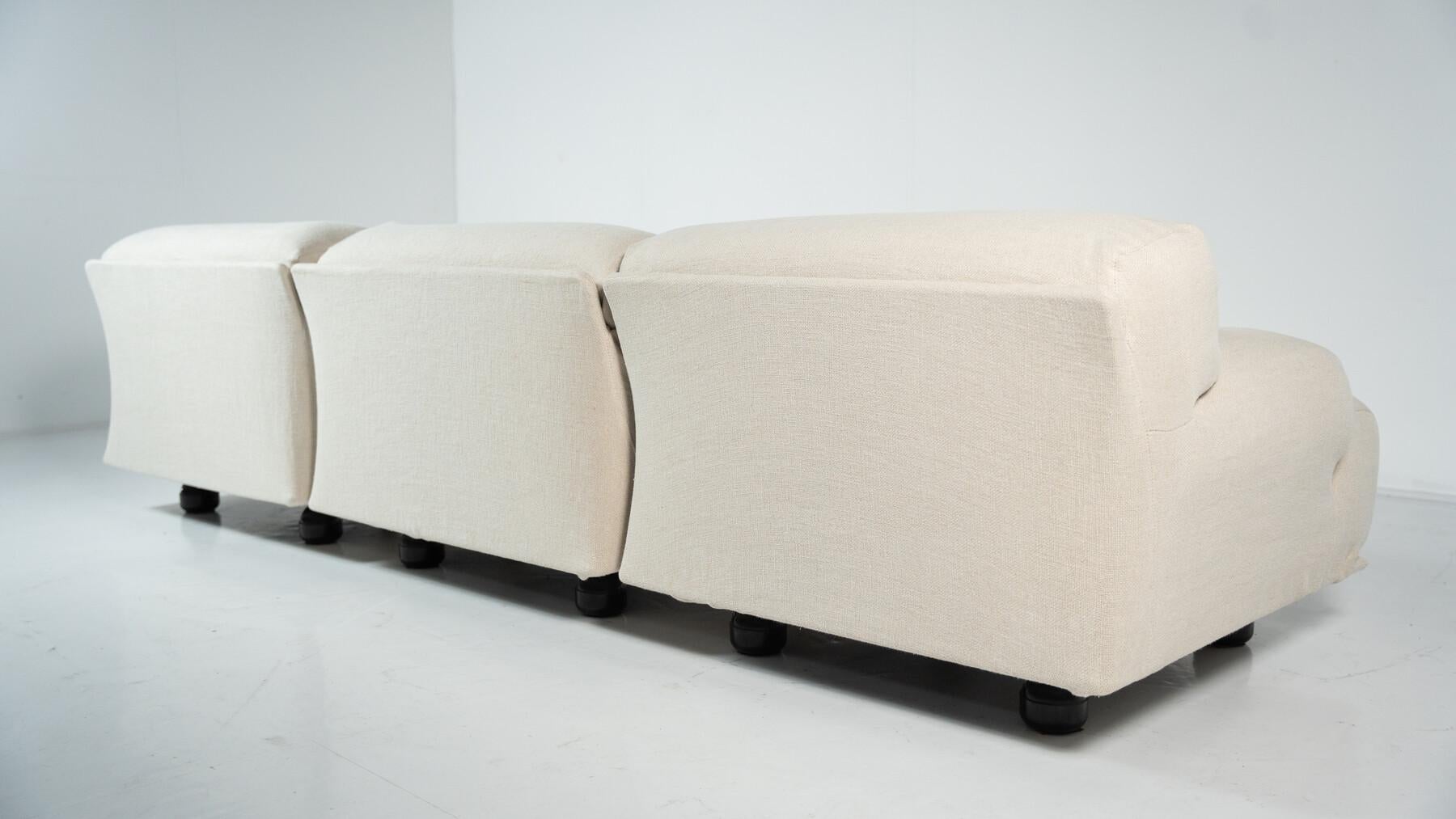 Modulares Fiandra-Sofa aus der Jahrhundertmitte von Vico Magistretti, Cassina, Italien, 1970er Jahre