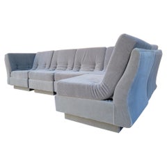 Mid-Century Modern Modular Sectional Sofa by Pierre Cardin, 5 Pieces