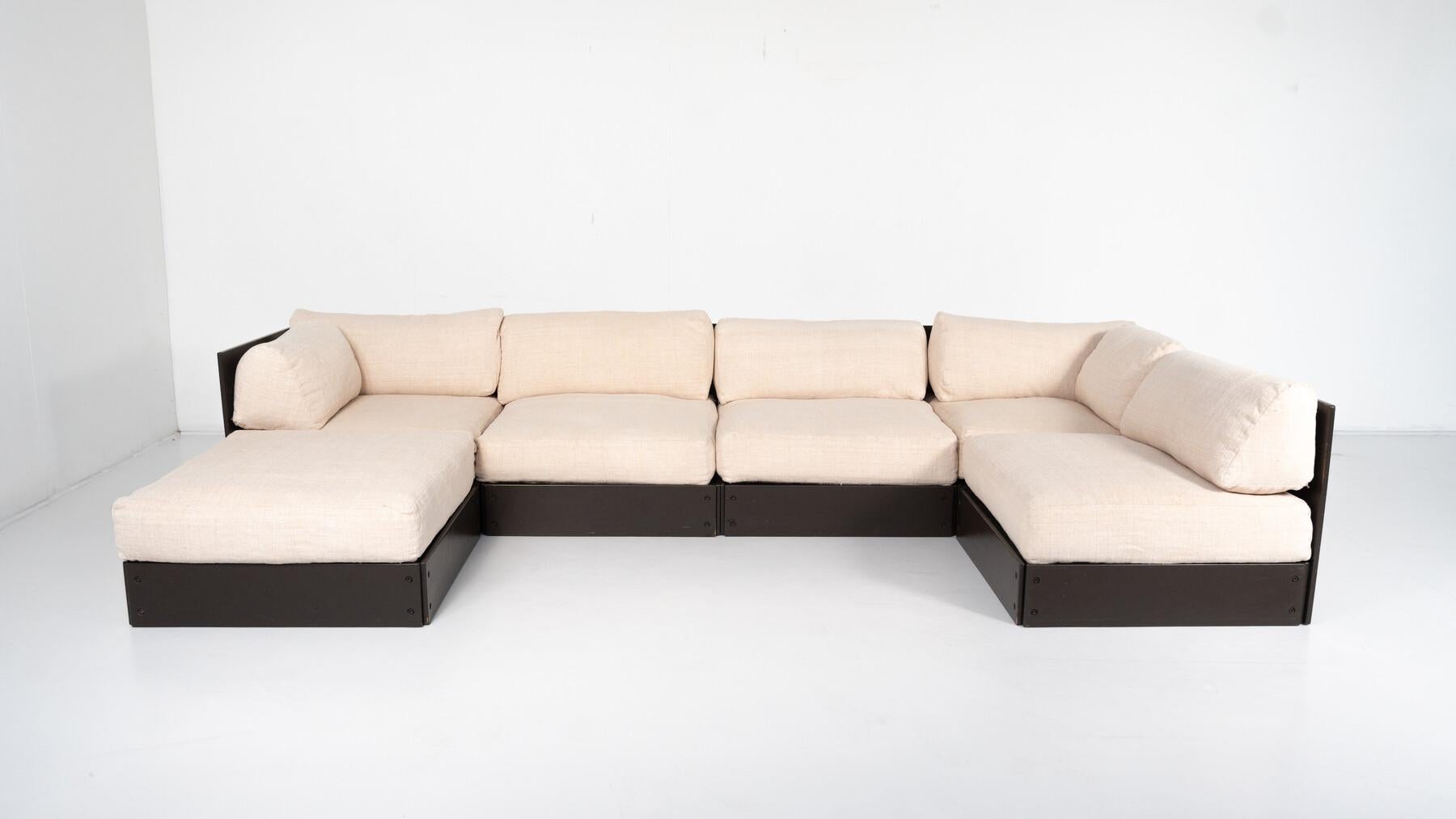 Mid-Century Modern Modular Sofa by Rolf Heide for ICF, 1970s For Sale 7