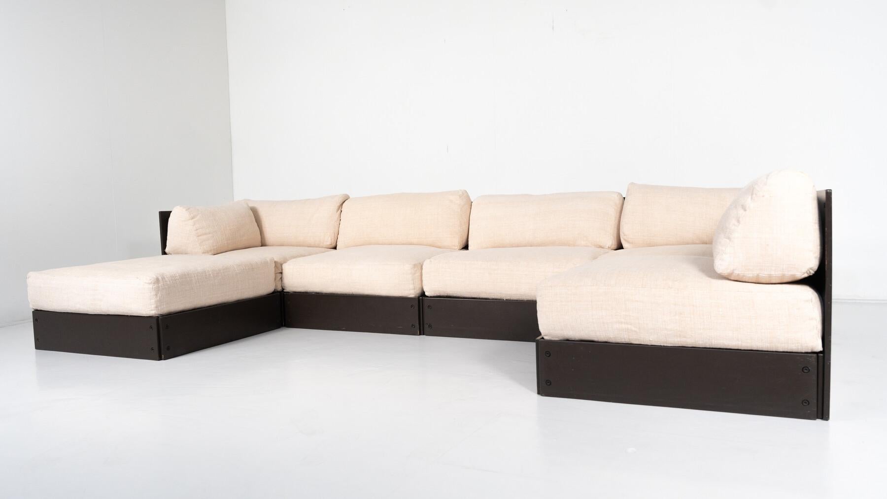 Mid-Century Modern Modular Sofa by Rolf Heide for ICF, 1970s In Good Condition For Sale In Brussels, BE