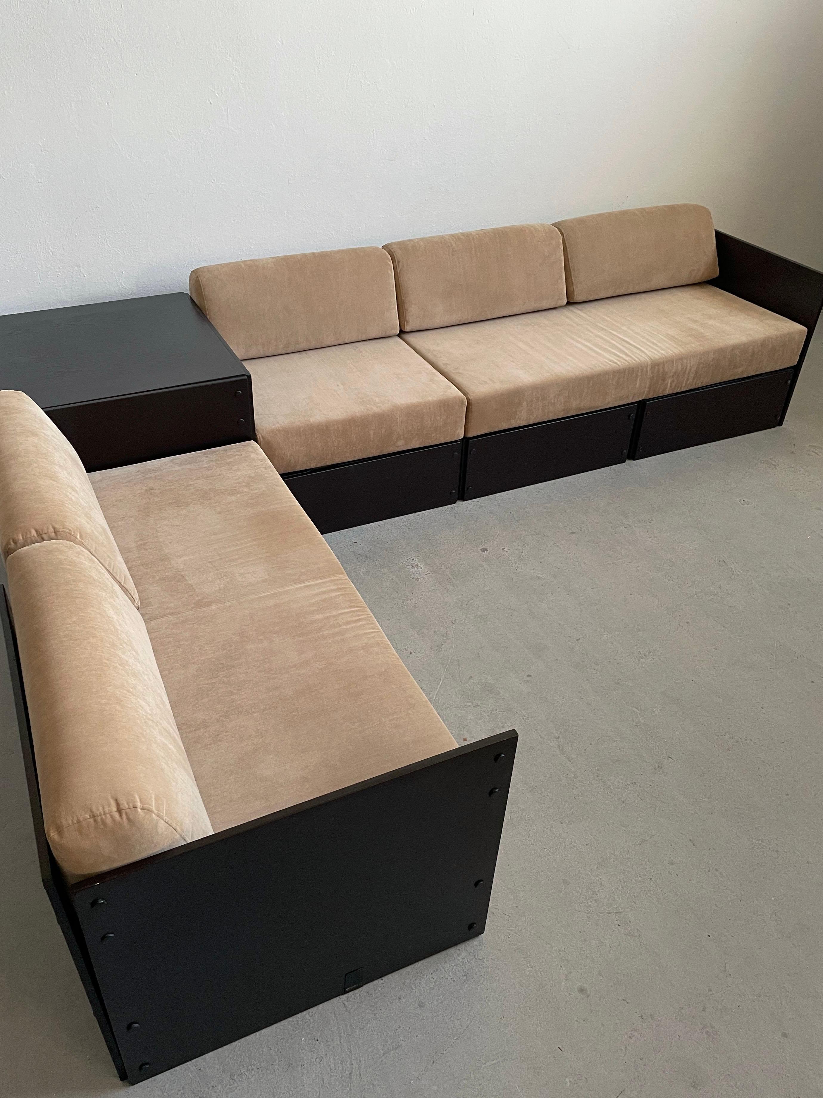Modulares Mid-Century-Modern-Sofa von Rolf Heide für ICF, 1970er Jahre (Moderne der Mitte des Jahrhunderts) im Angebot