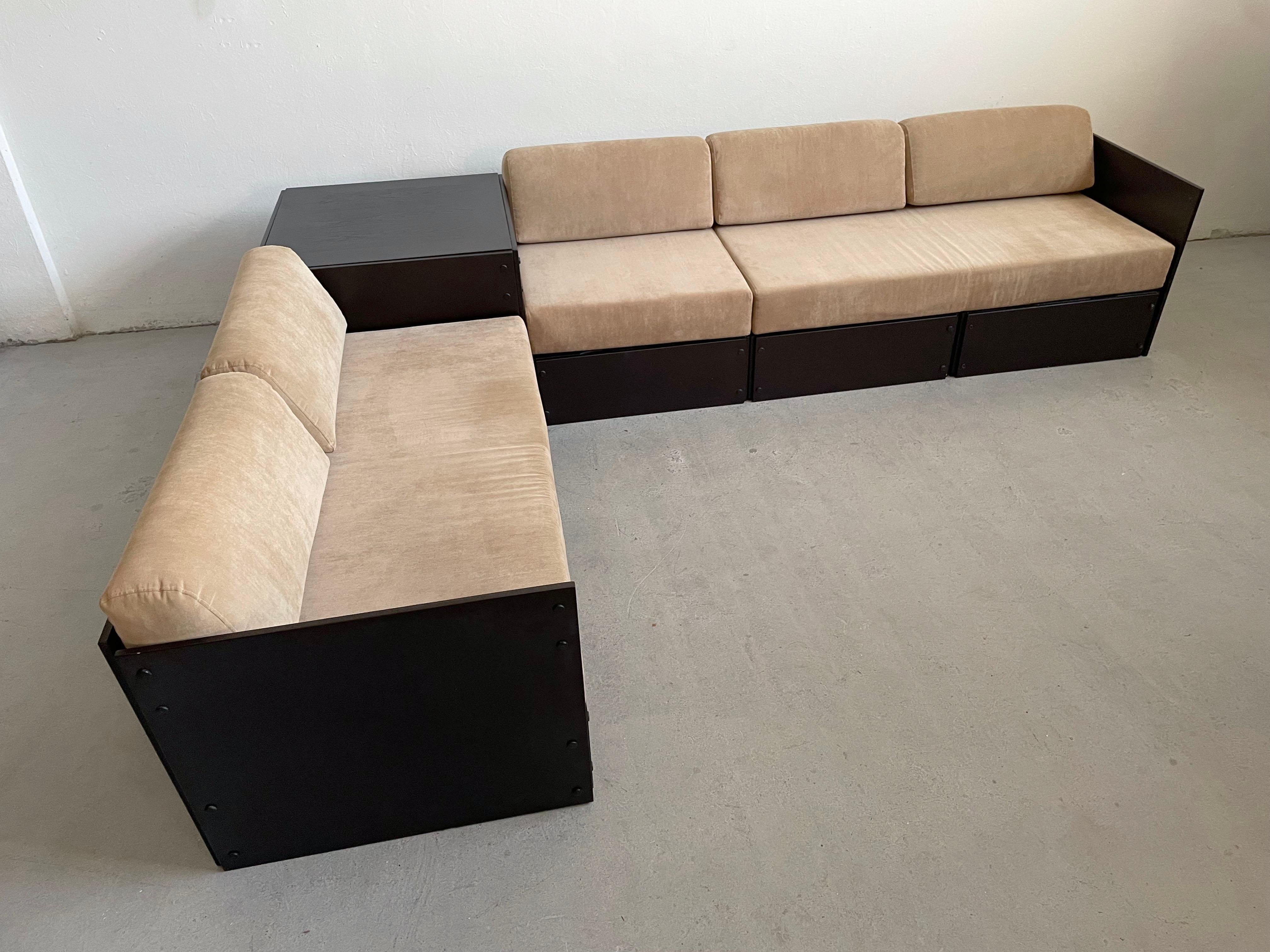 Late 20th Century Mid-Century Modern Modular Sofa by Rolf Heide for ICF, 1970s For Sale