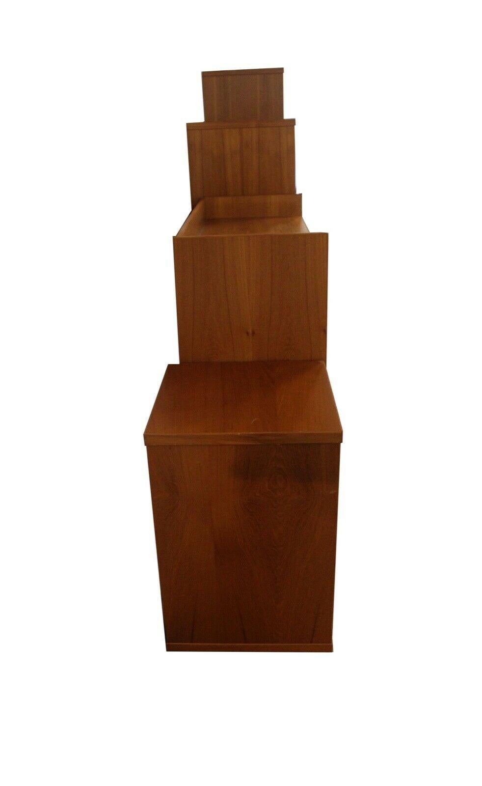 20th Century Mid-Century Modern Modular Teak Display Shelving Units