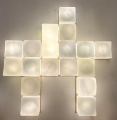 Applique modulaire Onda de style mi-siècle moderne par Claudio Salocchi, Lumenform